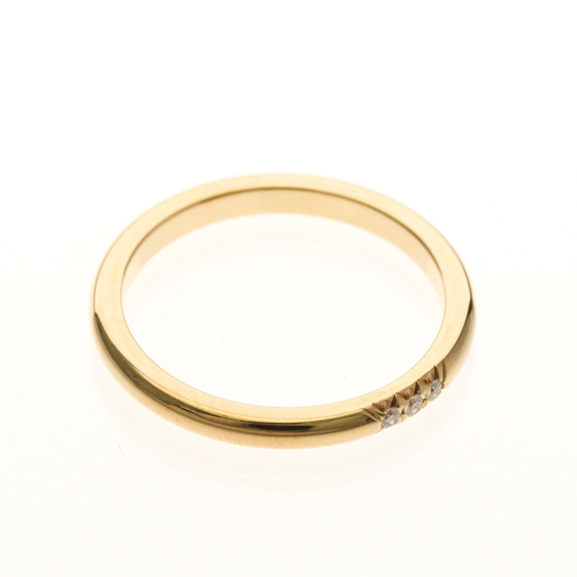 Tiffany & Co. Tiffany Forever Wedding Band Ring 3P Diamond Pink Gold (18K) Fashion Diamond Band Ring Pink Gold Size ONE SIZE - 9 Thumbnail