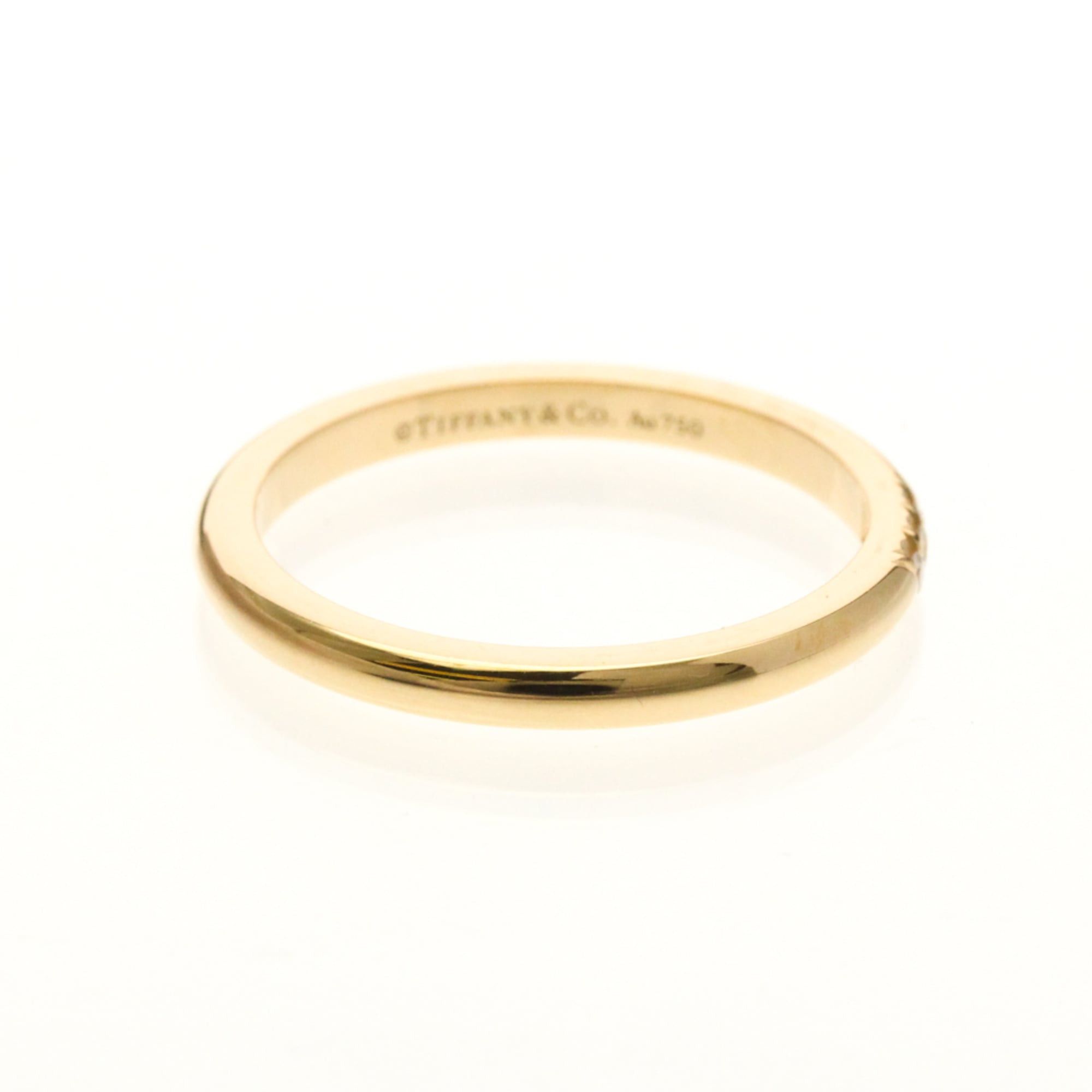 Tiffany & Co. Tiffany Forever Wedding Band Ring 3P Diamond Pink Gold (18K) Fashion Diamond Band Ring Pink Gold Size ONE SIZE - 4 Thumbnail