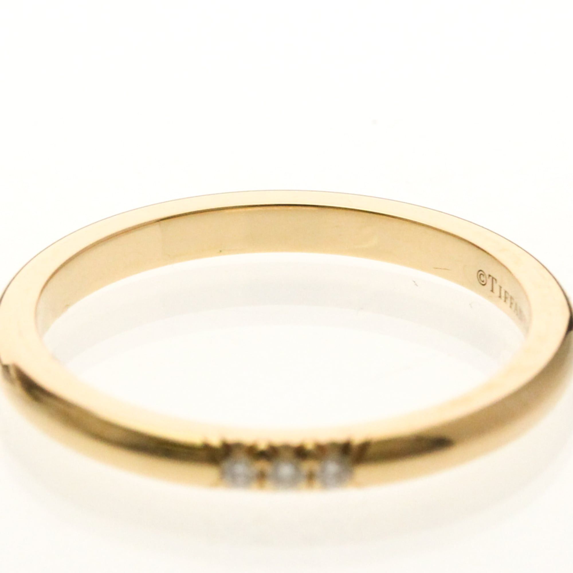 Tiffany & Co. Tiffany Forever Wedding Band Ring 3P Diamond Pink Gold (18K) Fashion Diamond Band Ring Pink Gold Size ONE SIZE - 5 Thumbnail