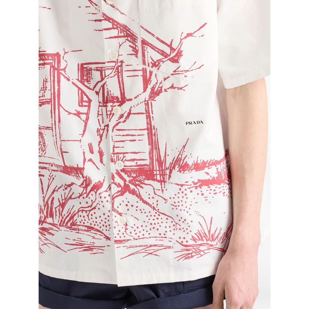 Prada Prada WHITE Shirts Size US L / EU 52-54 / 3 - 3 Thumbnail