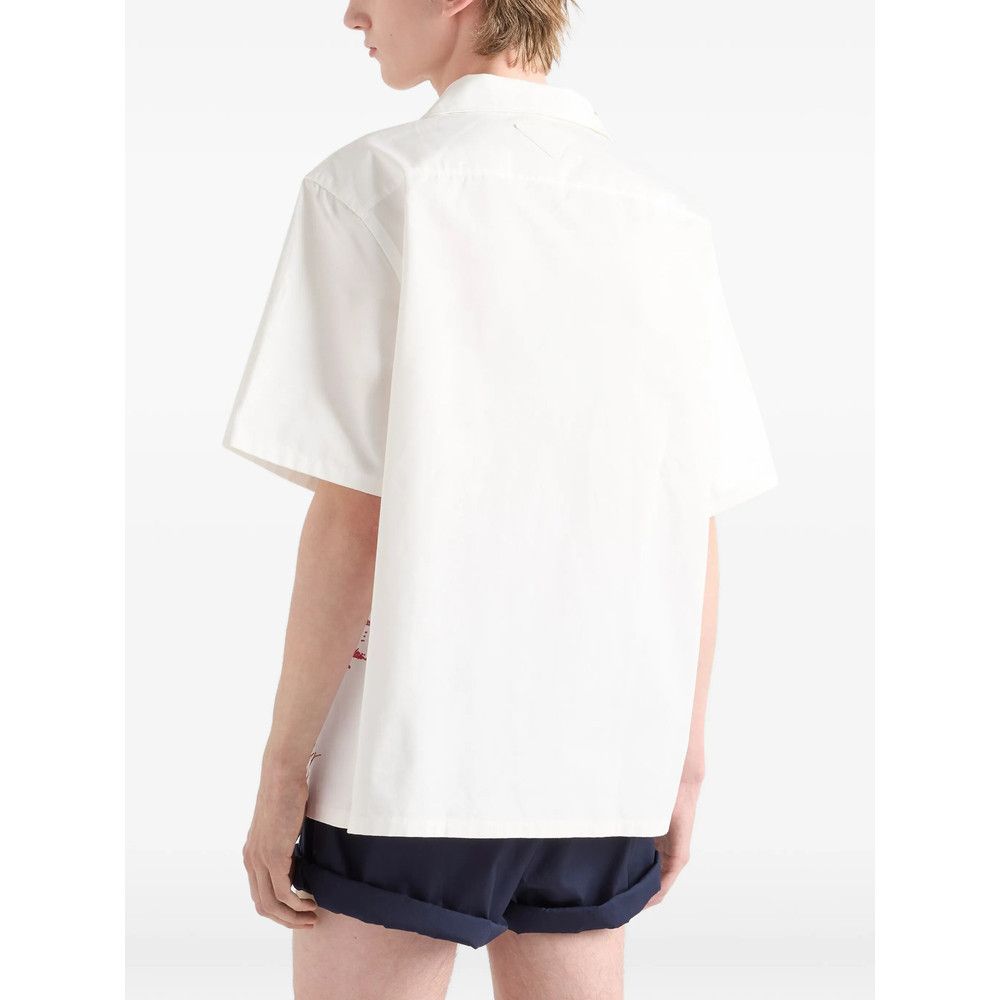 Prada Prada WHITE Shirts Size US L / EU 52-54 / 3 - 4 Thumbnail