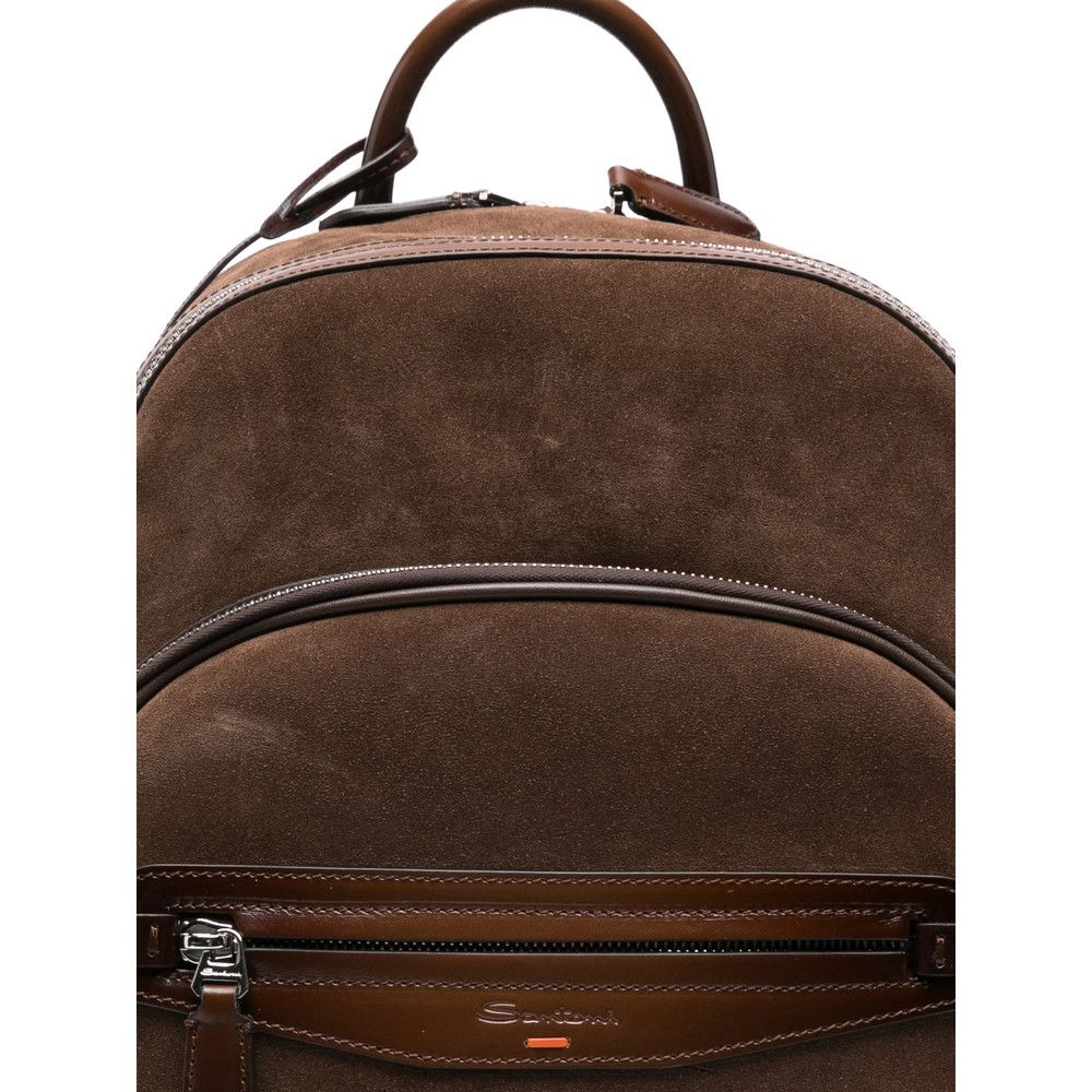 Santoni Santoni BROWN Backpacks Size ONE SIZE - 2 Thumbnail