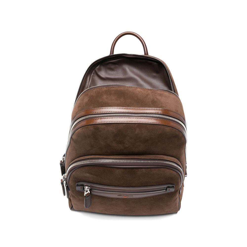 Santoni Santoni BROWN Backpacks Size ONE SIZE - 3 Thumbnail