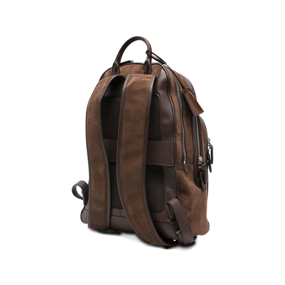 Santoni Santoni BROWN Backpacks Size ONE SIZE - 5 Thumbnail