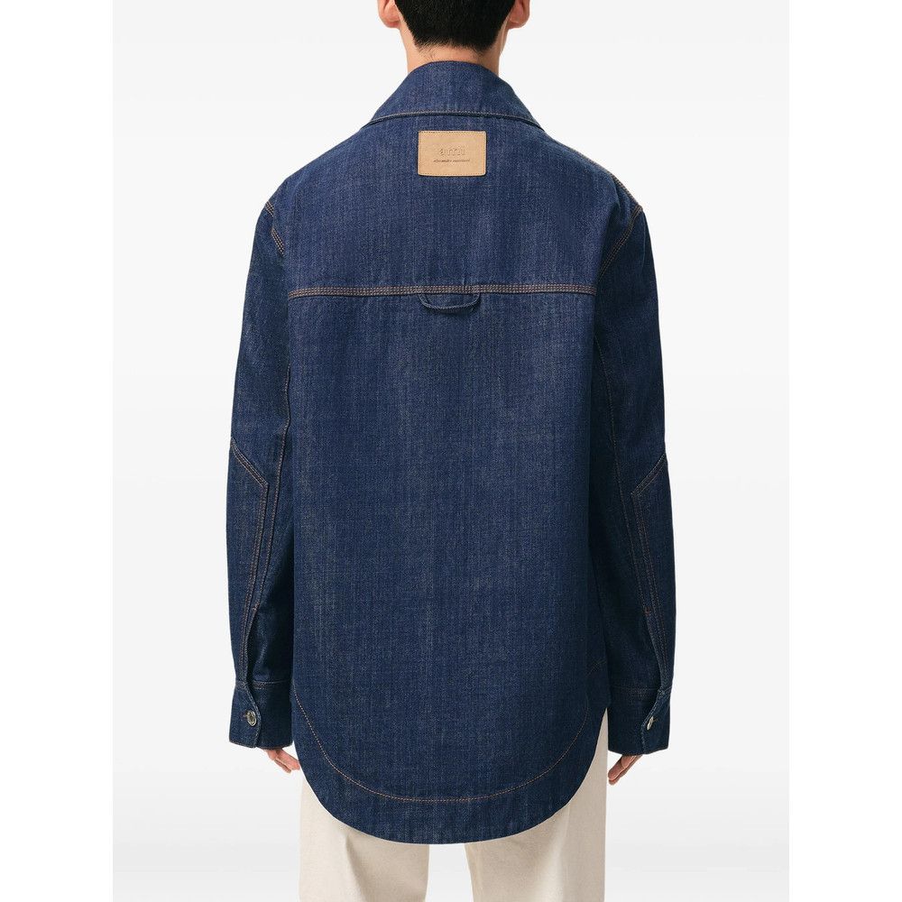 AMI Ami Paris BLUE Jackets - Denim Jackets Size US XS / EU 42 / 0 - 2 Thumbnail