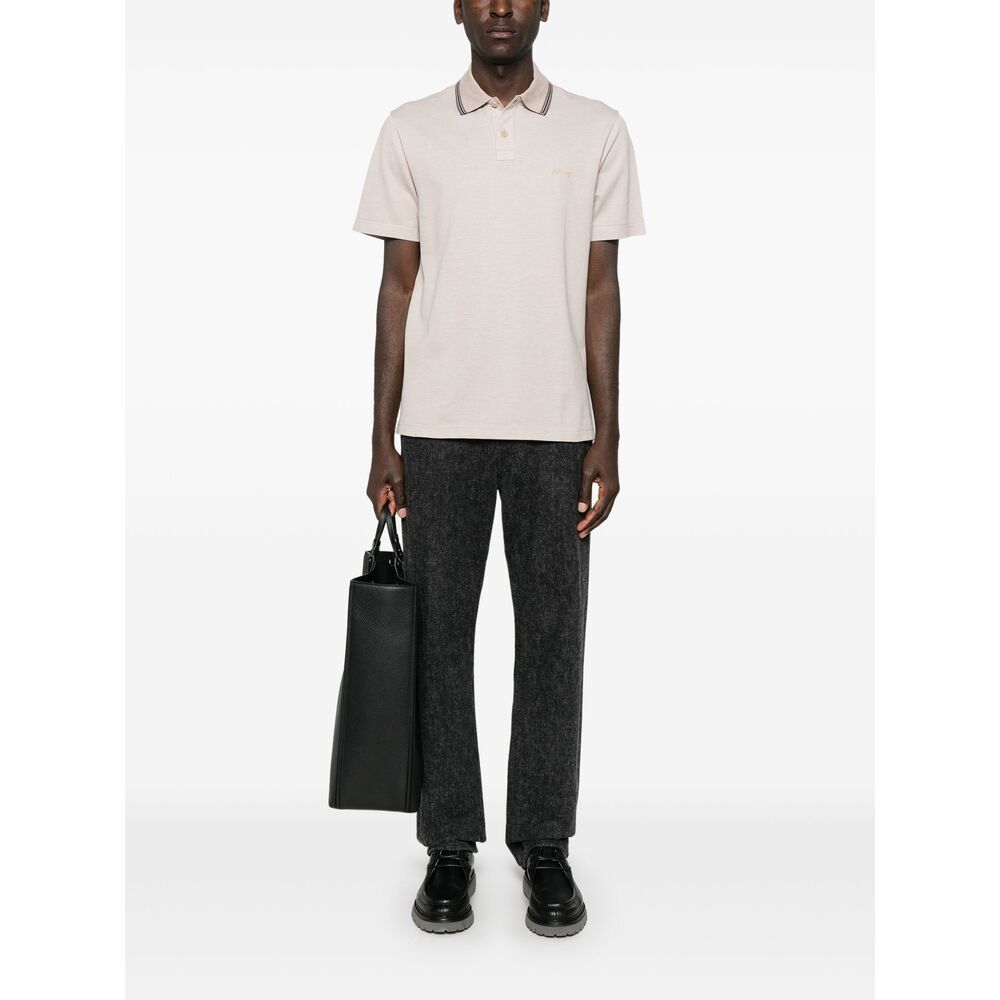 Brioni Brioni NEUTRALS Polo Shirts Size US XXL / EU 58 / 5 - 4 Thumbnail