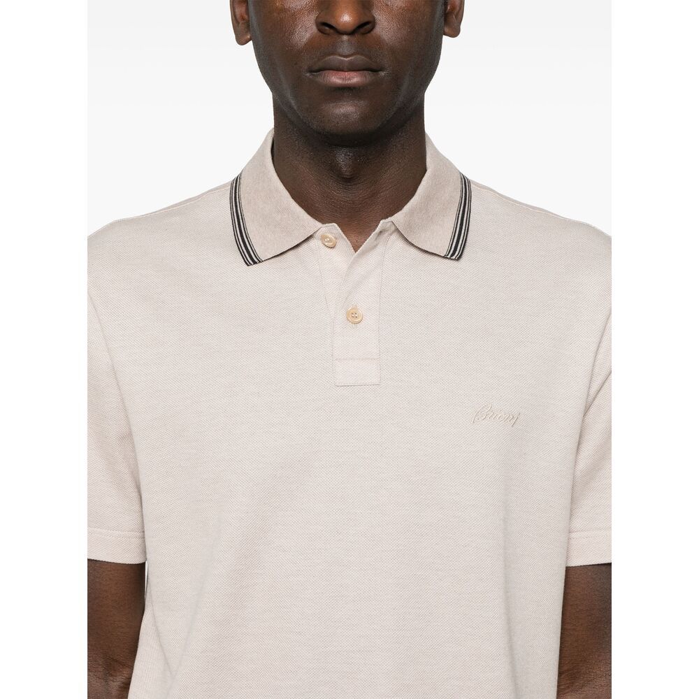 Brioni Brioni NEUTRALS Polo Shirts Size US XXL / EU 58 / 5 - 2 Thumbnail