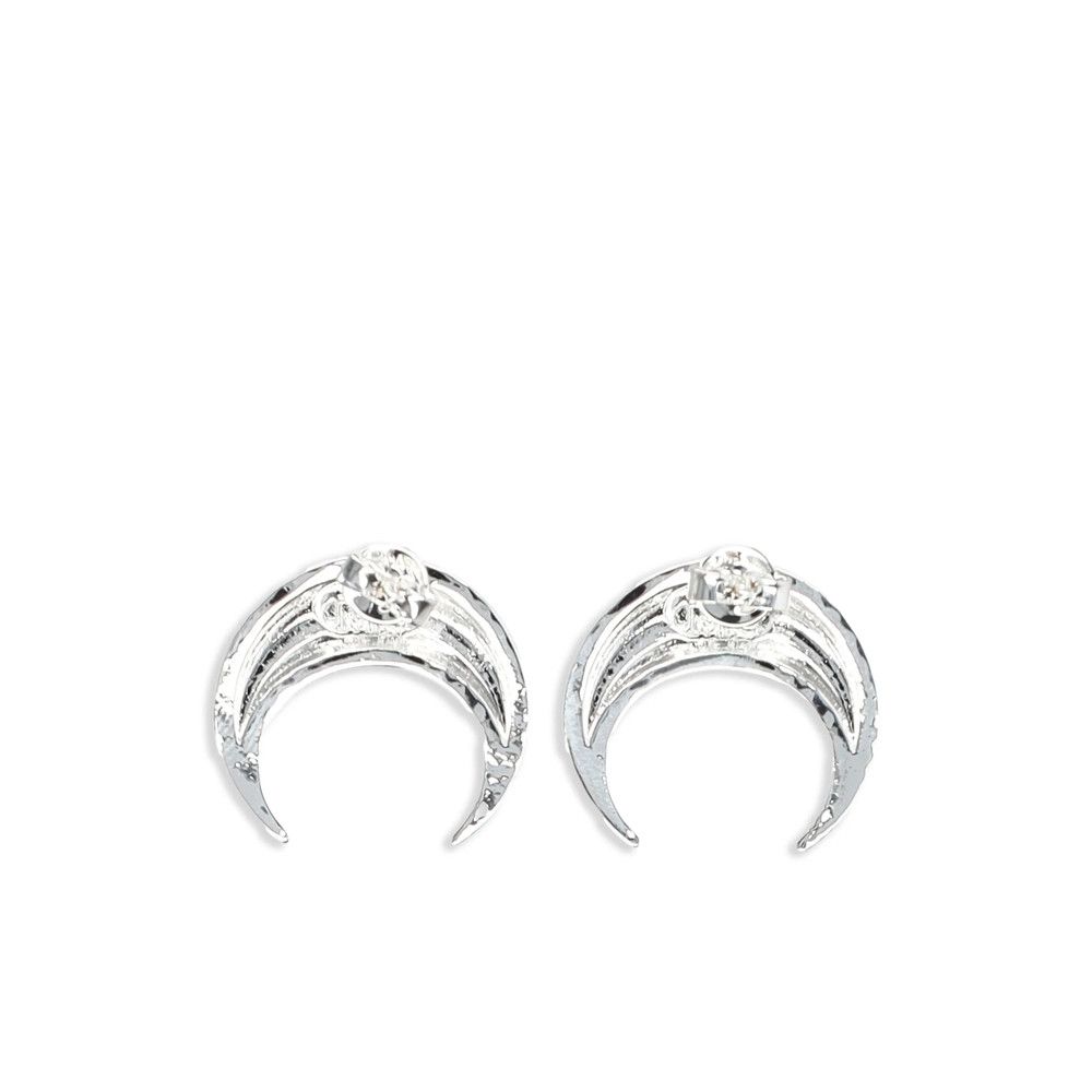 Marine Serre Marine Serre SILVER Earrings Size ONE SIZE - 2 Thumbnail