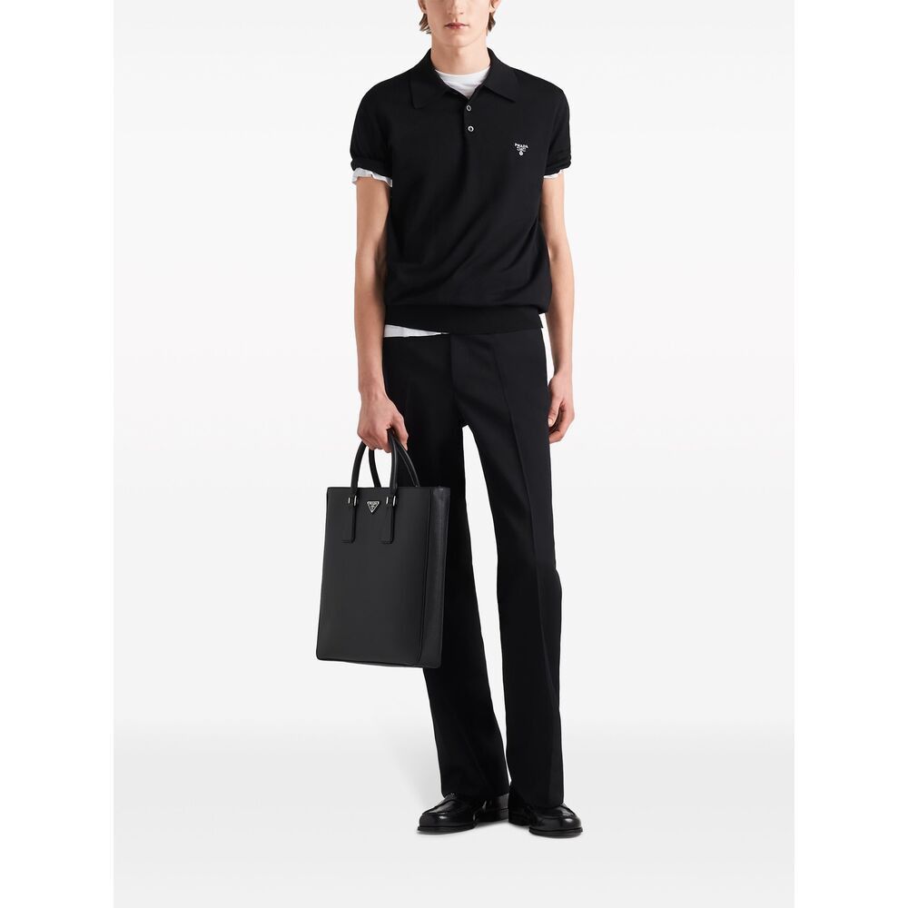 Prada Prada BLACK Polo Shirts Size US M / EU 48-50 / 2 - 3 Thumbnail