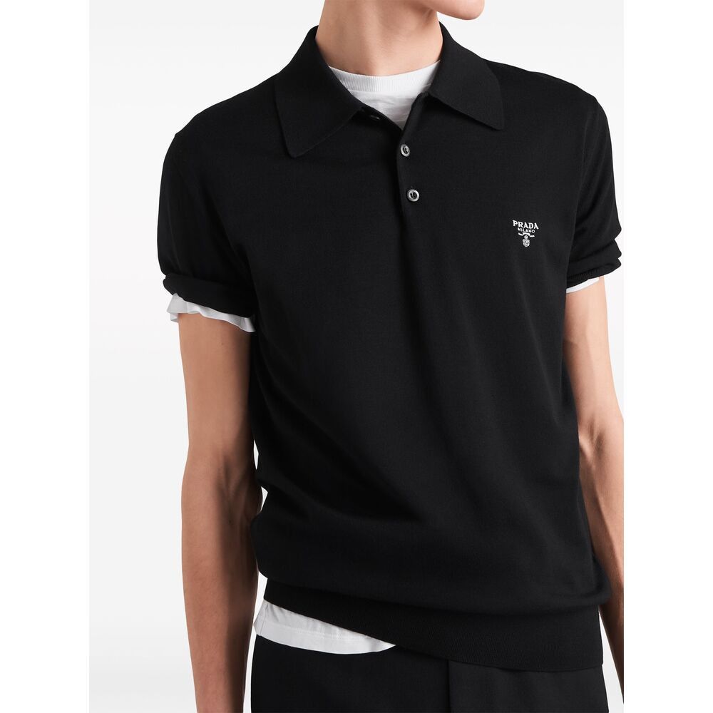 Prada Prada BLACK Polo Shirts Size US L / EU 52-54 / 3 - 5 Thumbnail
