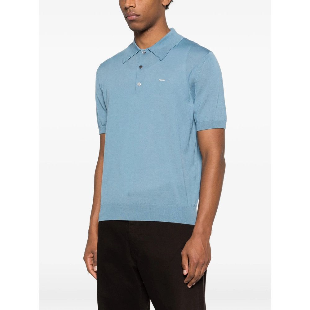 Prada Prada BLUE Polo Shirts Size US XL / EU 56 / 4 - 4 Thumbnail