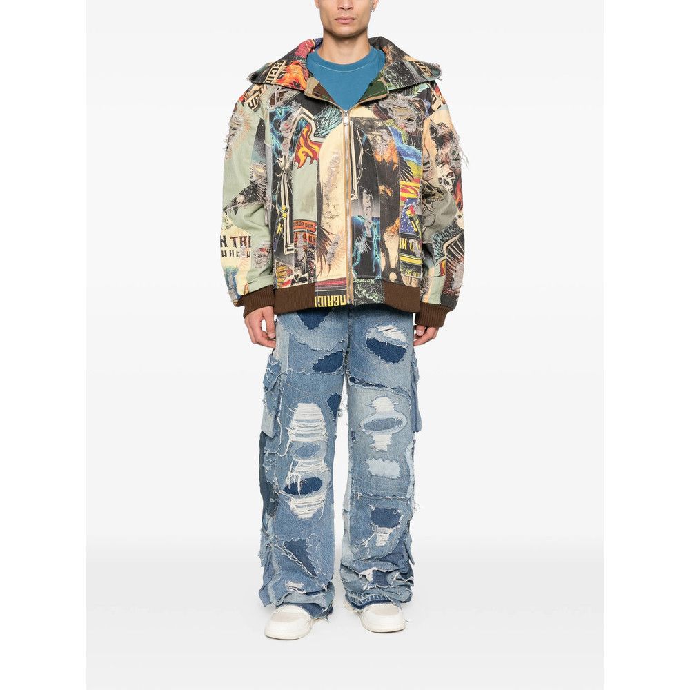 Who Decides War Who Decides War BLUE Denim - Loose-Fit Jeans Size US 30 / EU 46 - 2 Thumbnail