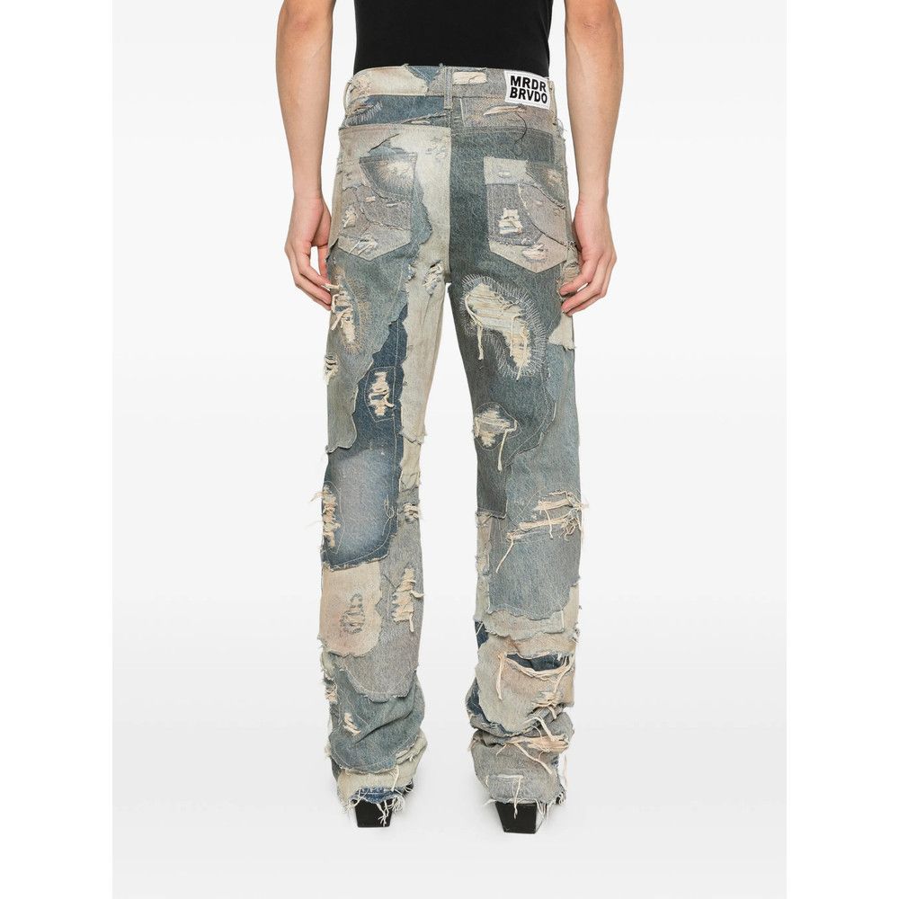 Who Decides War Who Decides War BLUE Denim - Regular & Straight-Leg Jeans Size US 28 / EU 44 - 2 Thumbnail