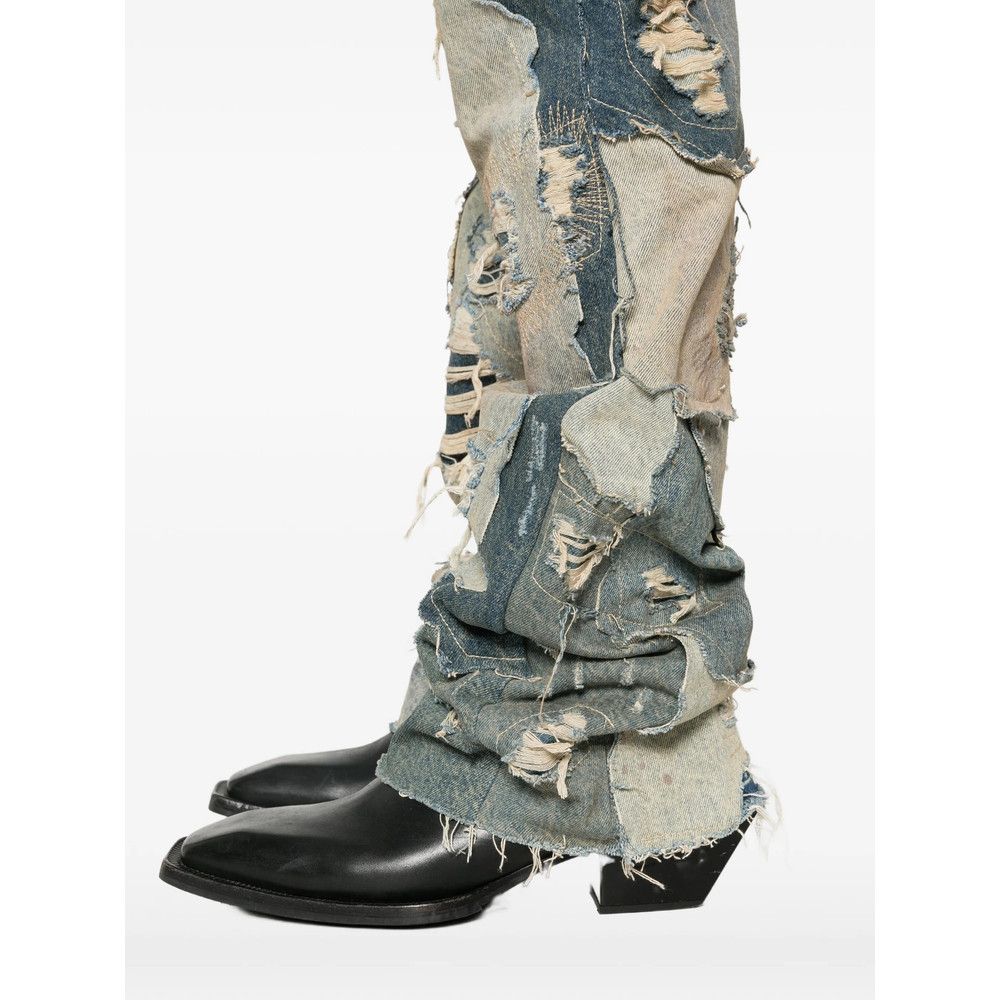 Who Decides War Who Decides War BLUE Denim - Regular & Straight-Leg Jeans Size US 30 / EU 46 - 5 Thumbnail