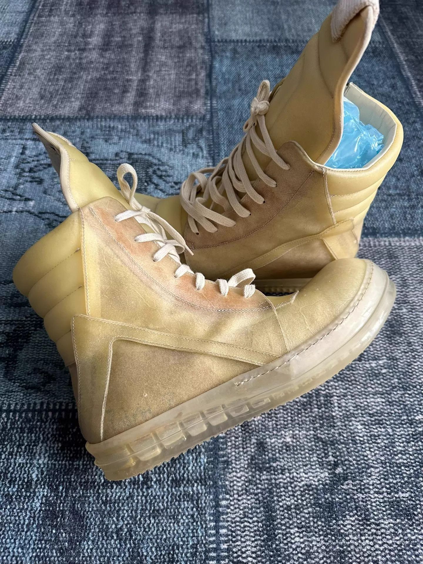 Rick Owens Multi Color High-Top Sneakers Size 8 Size US 8 / EU 41 - 4 Thumbnail