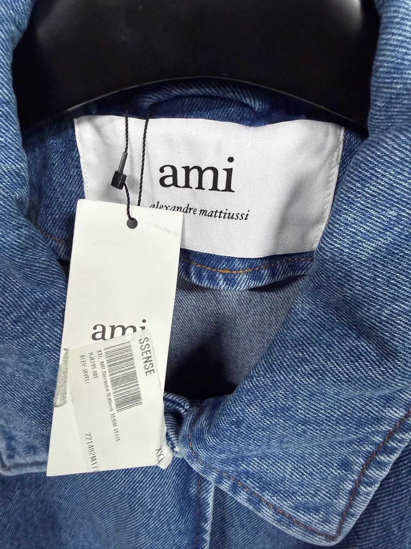 AMI Blue Denim Jacket with Heart Embroidery - XXL Size US XXL / EU 58 / 5 - 3 Thumbnail