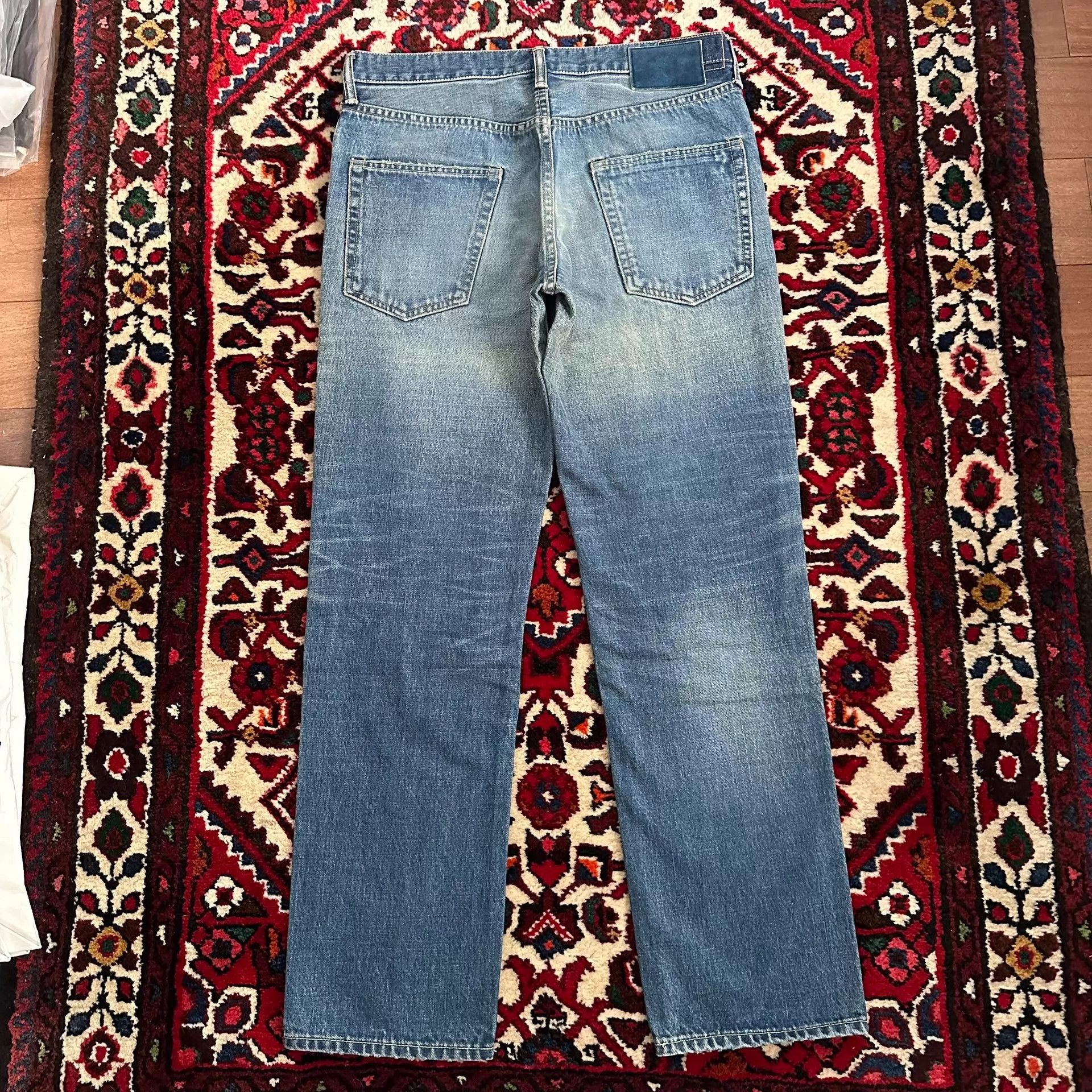 Visvim Blue Distressed Denim Jeans Size US 34 / EU 50 - 2 Thumbnail