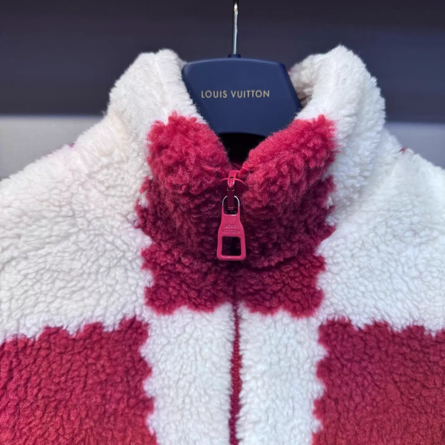 Louis Vuitton Multi Checkered Fleece Zip-Up Jacket Size US S / EU 44-46 / 1 - 2 Thumbnail