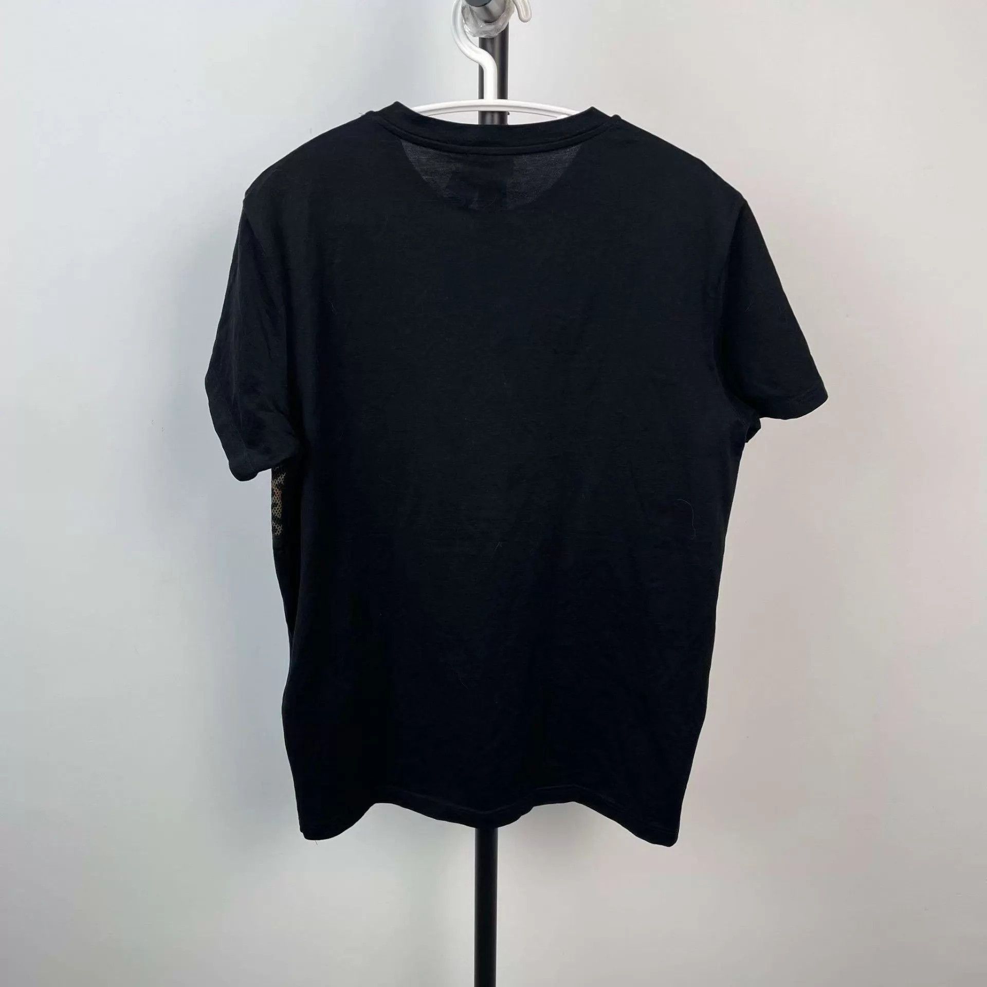 Fendi Black Short Sleeve Shirt with Patterned Stripe Size US L / EU 52-54 / 3 - 2 Thumbnail