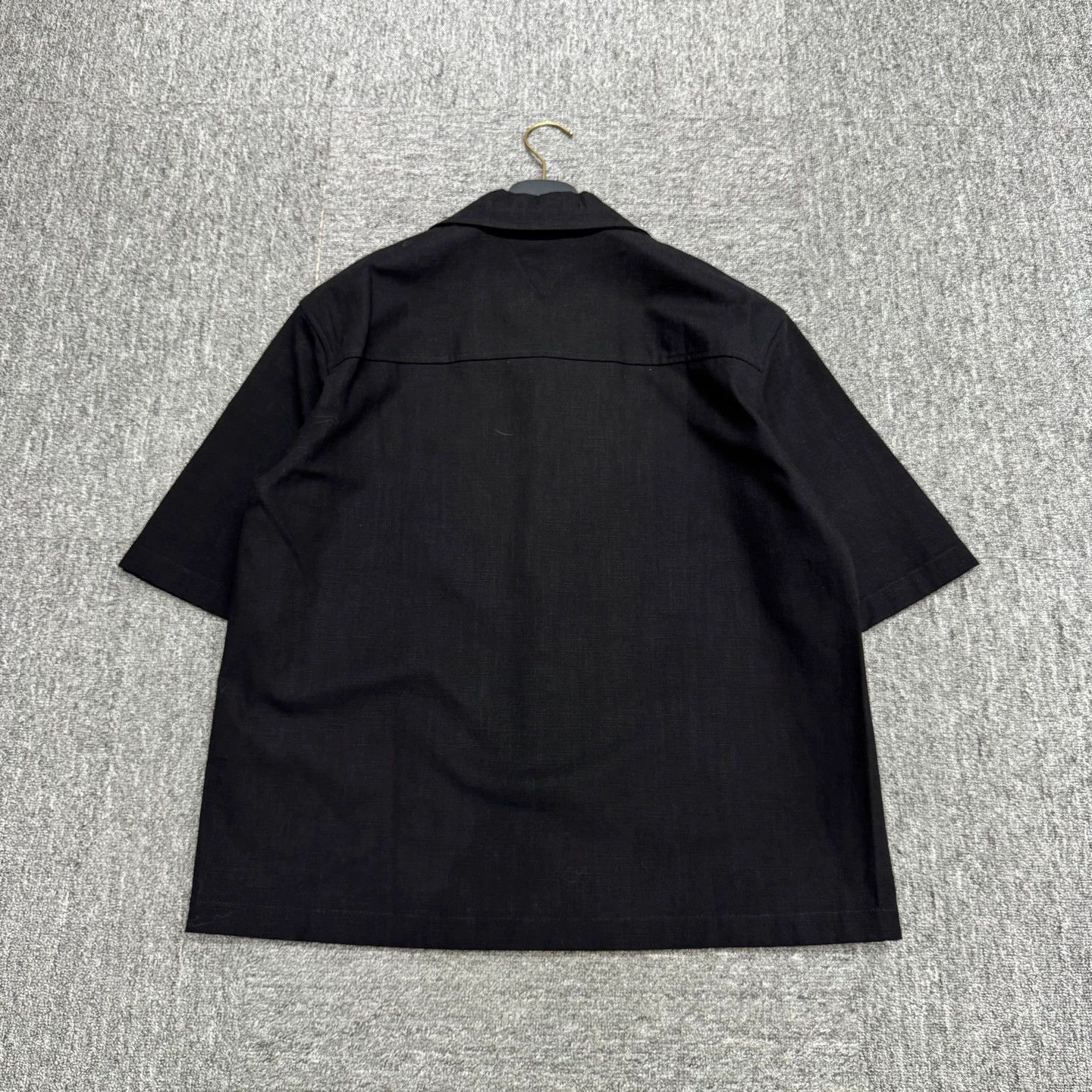 Bottega Veneta Black Short-Sleeve Button-Up Shirt Size US S / EU 44-46 / 1 - 5 Thumbnail