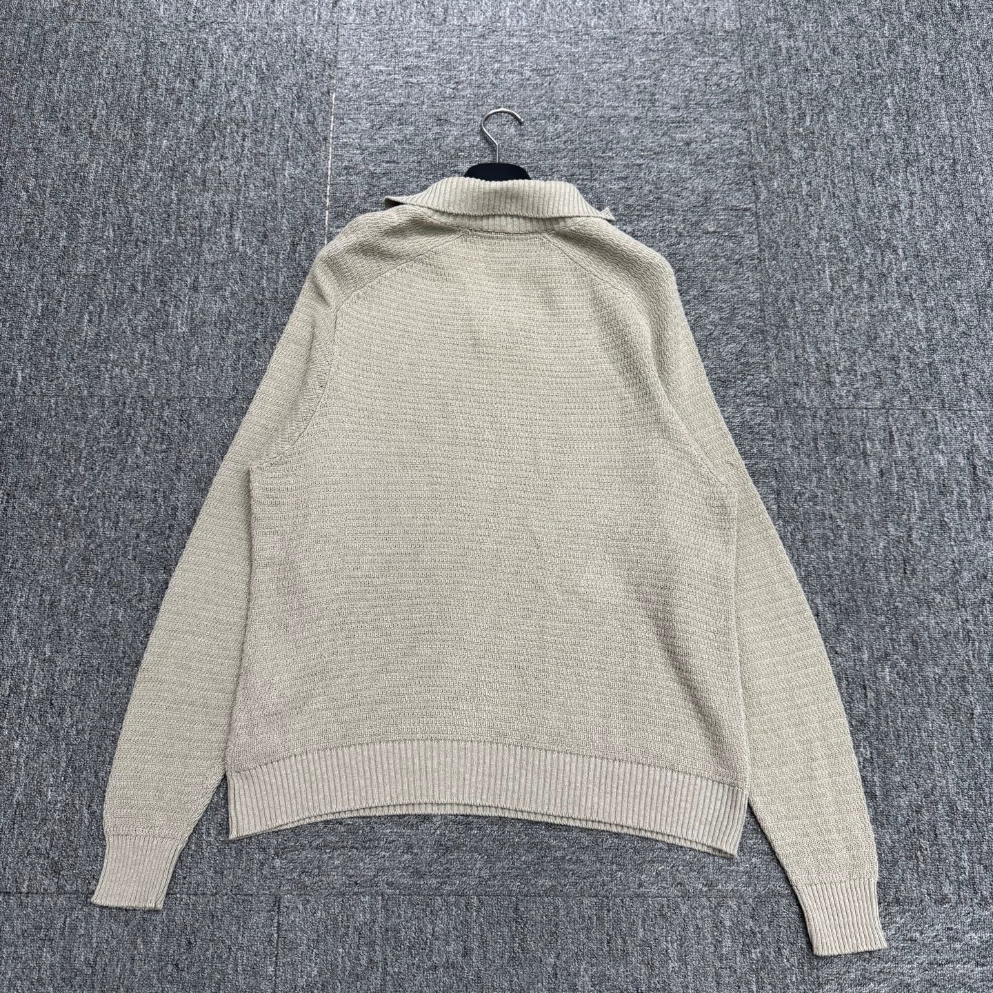 Loro Piana Beige Long Sleeve Knit Sweater Size US L / EU 52-54 / 3 - 5 Thumbnail