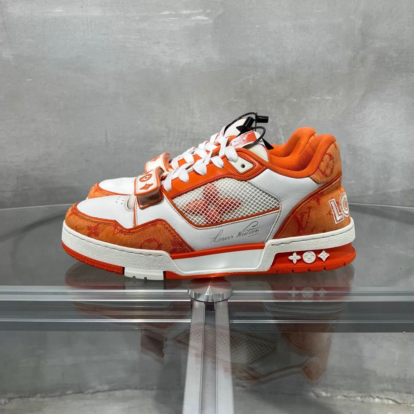Louis Vuitton Orange Lowtop Sneakers Size 7 Size US 7 / EU 40 - 3 Thumbnail