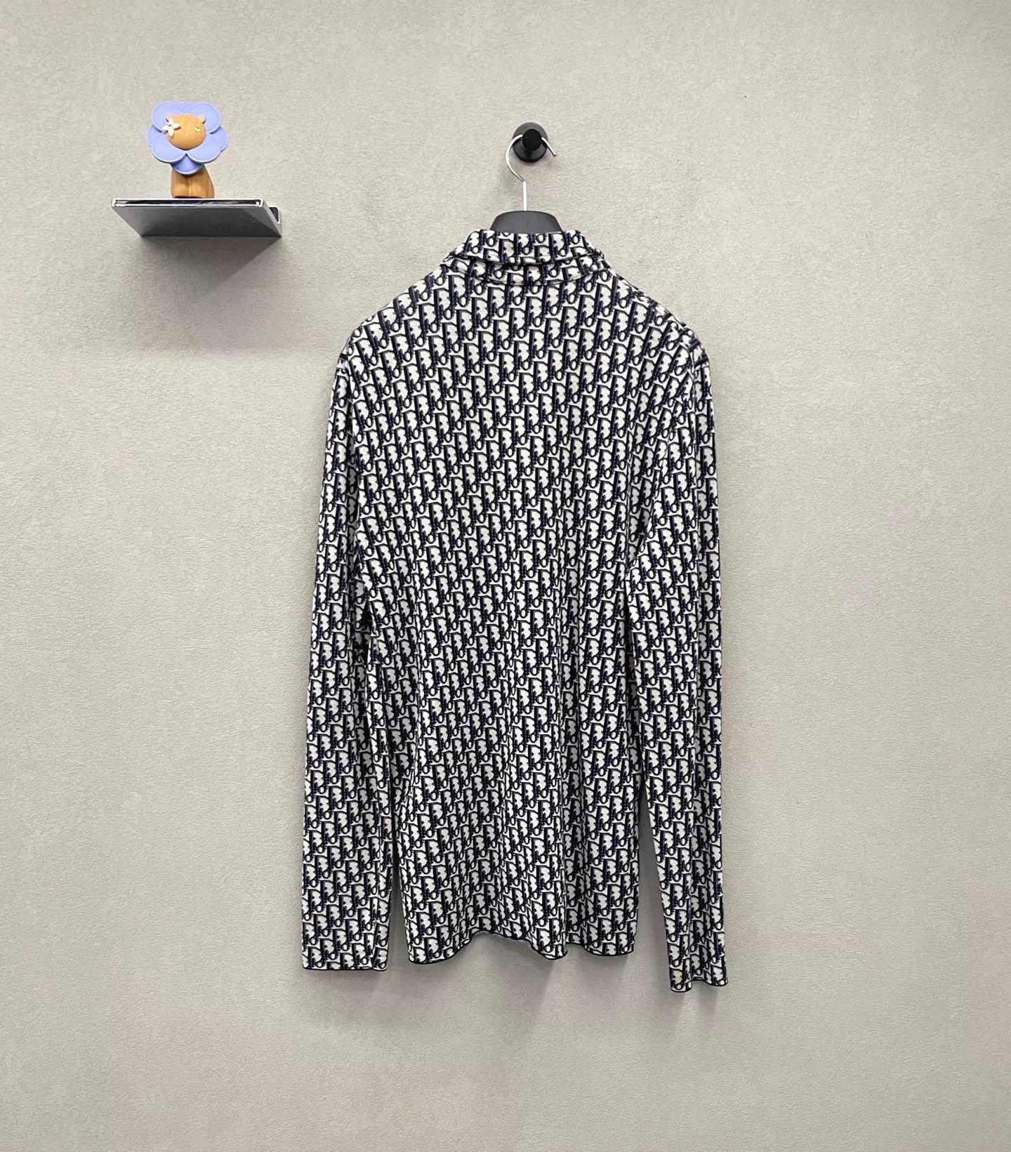 Dior Black Patterned Long-Sleeve Button-Up Shirt Size S Size US S / EU 44-46 / 1 - 2 Thumbnail