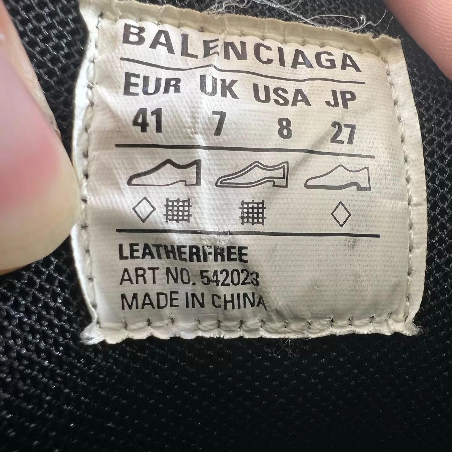 Balenciaga Black Low-Top Sneakers Size 8 Size US 8 / EU 41 - 6 Thumbnail