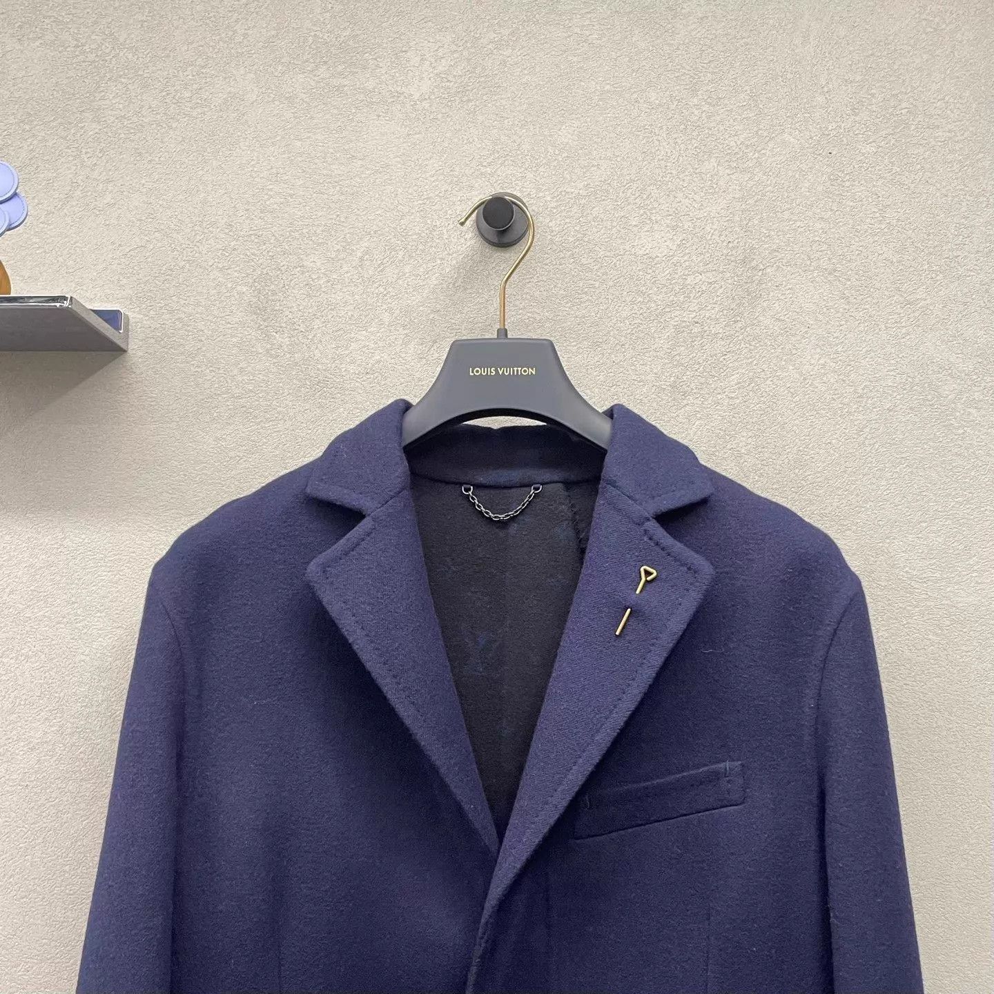Louis Vuitton Blue Long Structured Coat - Size M Size US M / EU 48-50 / 2 - 4 Thumbnail
