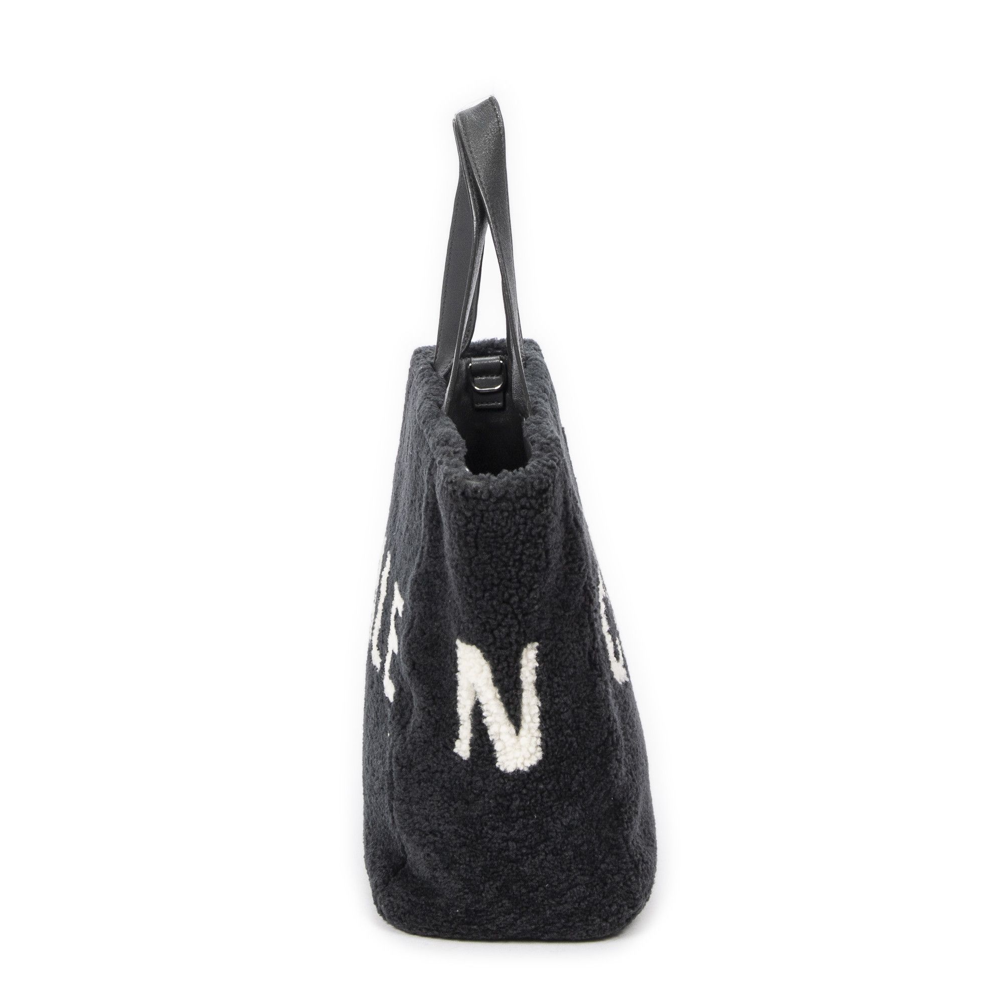 Balenciaga XS Logo Shearling Tote Size ONE SIZE - 3 Thumbnail