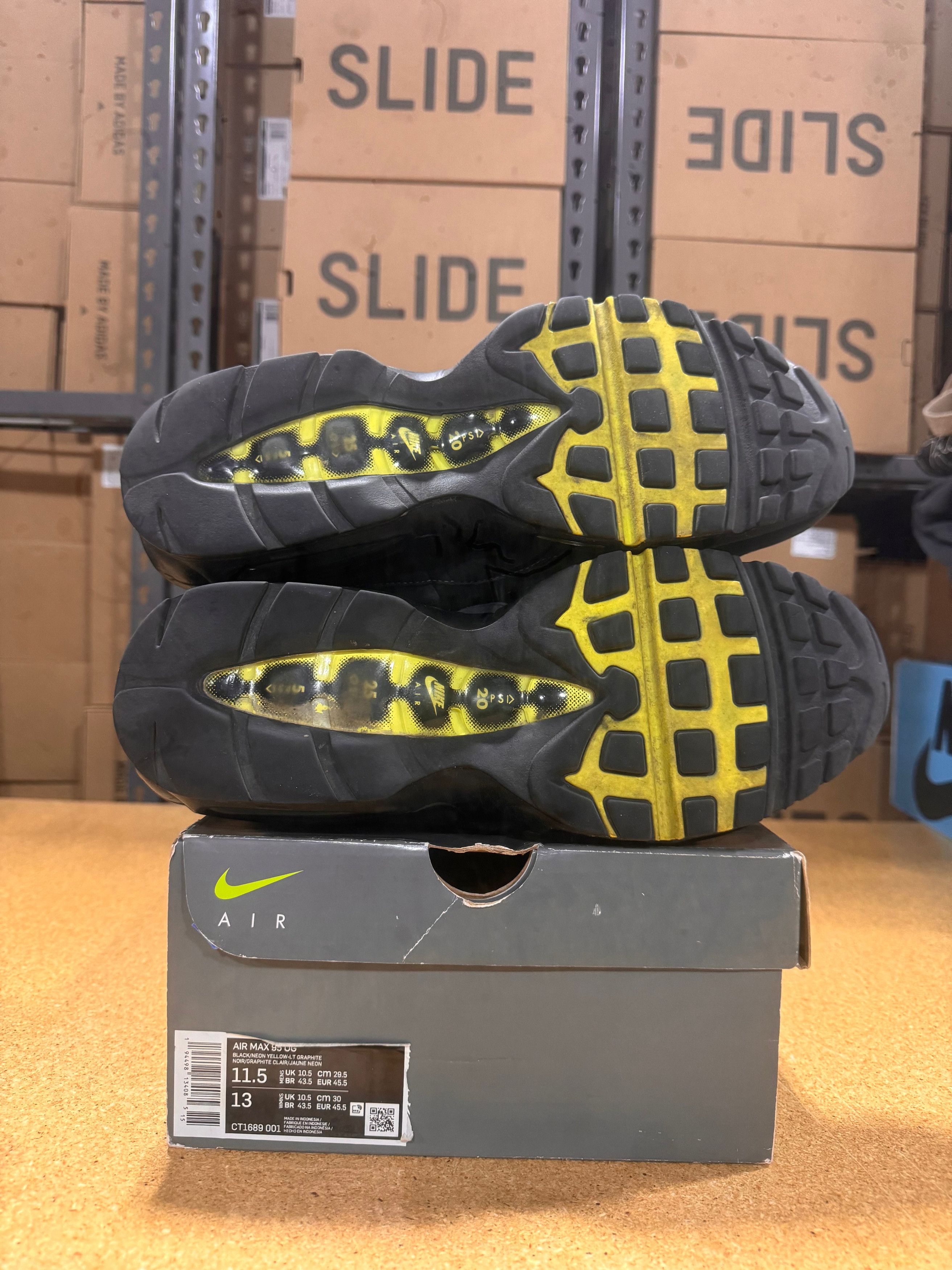 Nike PRE OWNED Air Max 95 OG Neon (2020) Size US 11.5 / EU 44-45 - 5 Thumbnail