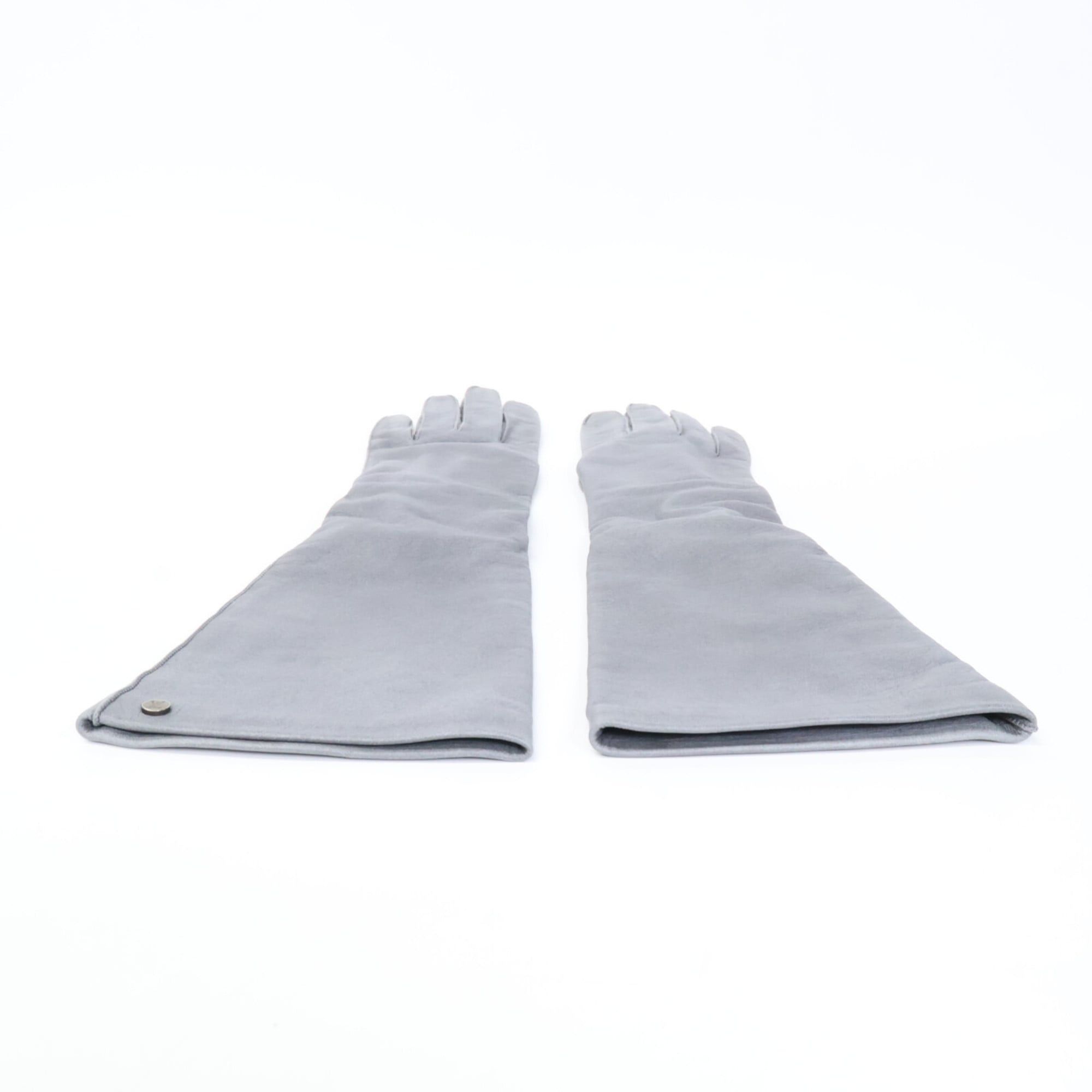 Louis Vuitton LOUIS VUITTON 402820 Ribbon Leather Gloves Gray Women's Size ONE SIZE - 3 Thumbnail