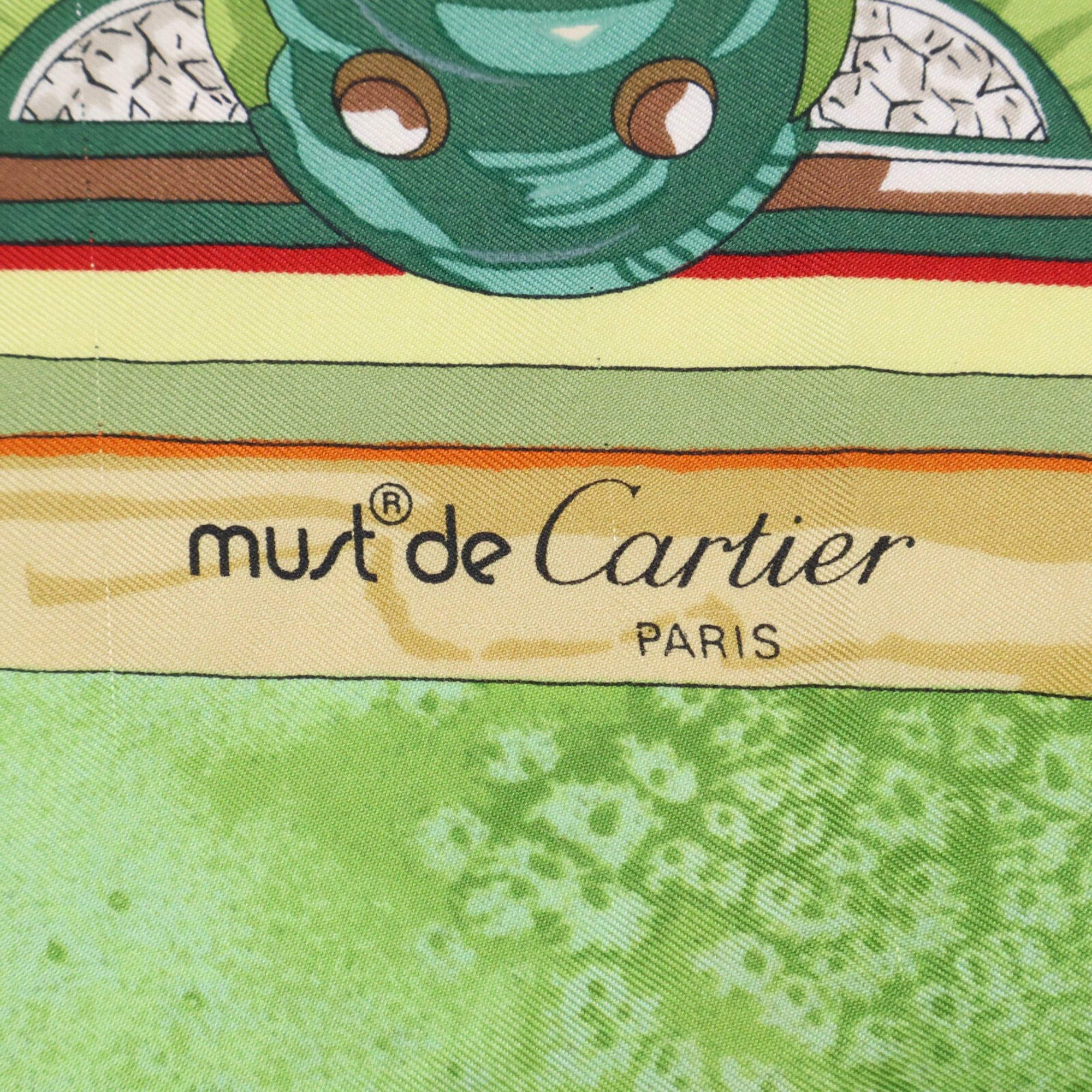 Cartier Cartier Scarab Sphinx Silk Scarf, Multicolor, Women's Size ONE SIZE - 6 Thumbnail