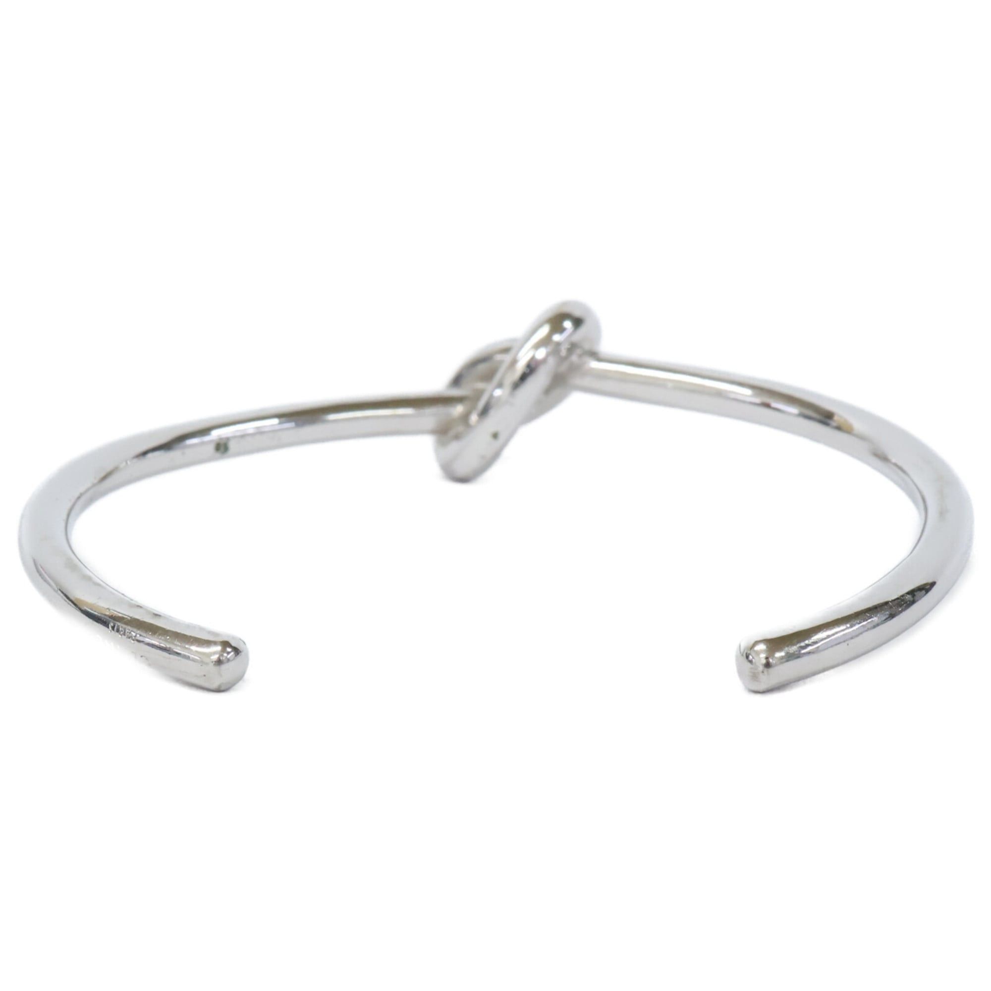 CELINE C3 Knot Bangle Medium Silver Women's