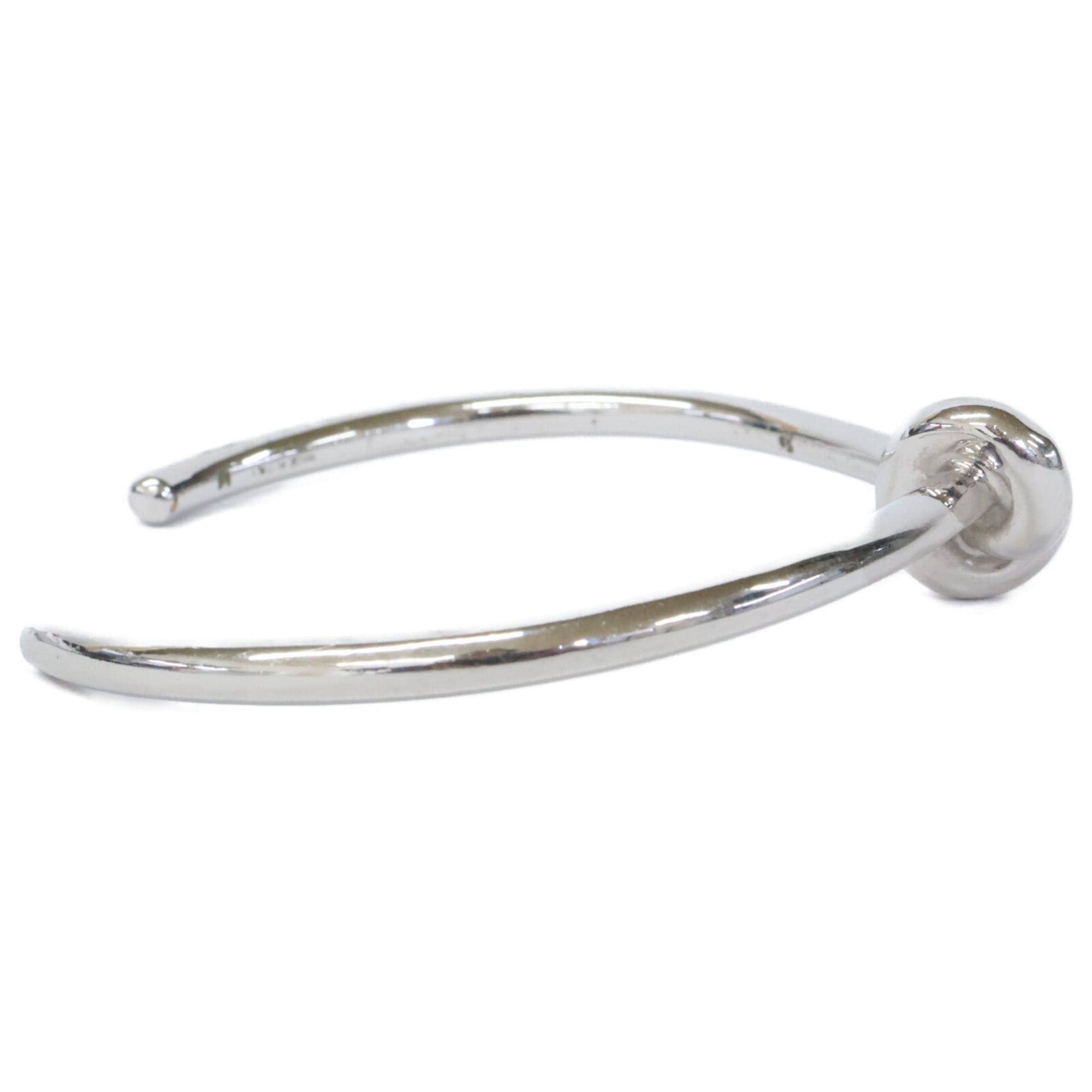 CELINE C3 Knot Bangle Medium Silver Women's