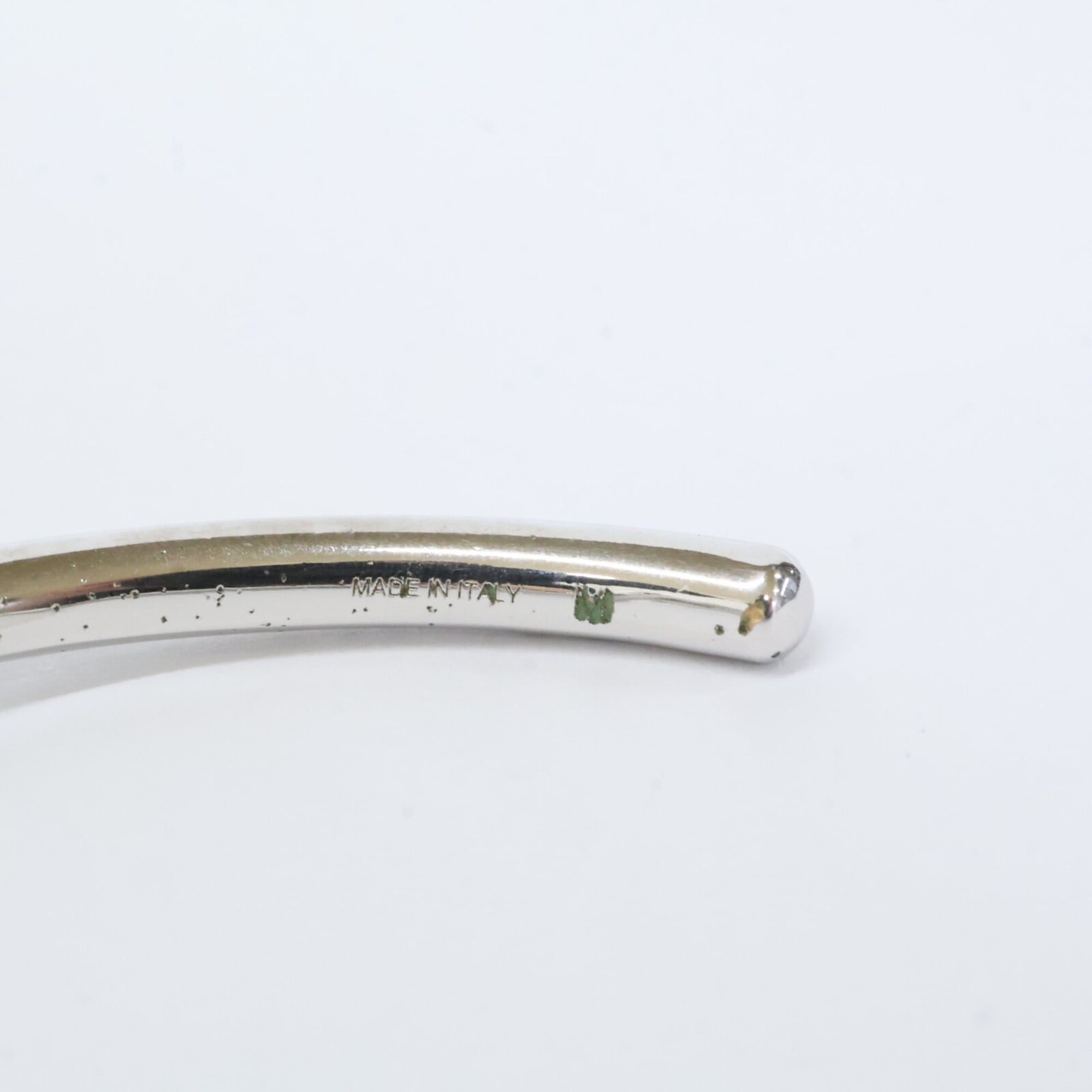 CELINE C3 Knot Bangle Medium Silver Women's