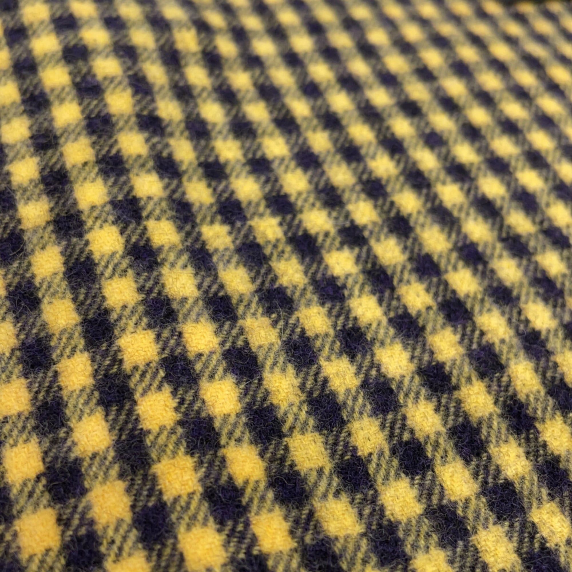 Gucci GUCCI 494045 Check Wolf Embroidered Fringe Scarf Yellow Women's Size ONE SIZE - 8 Thumbnail