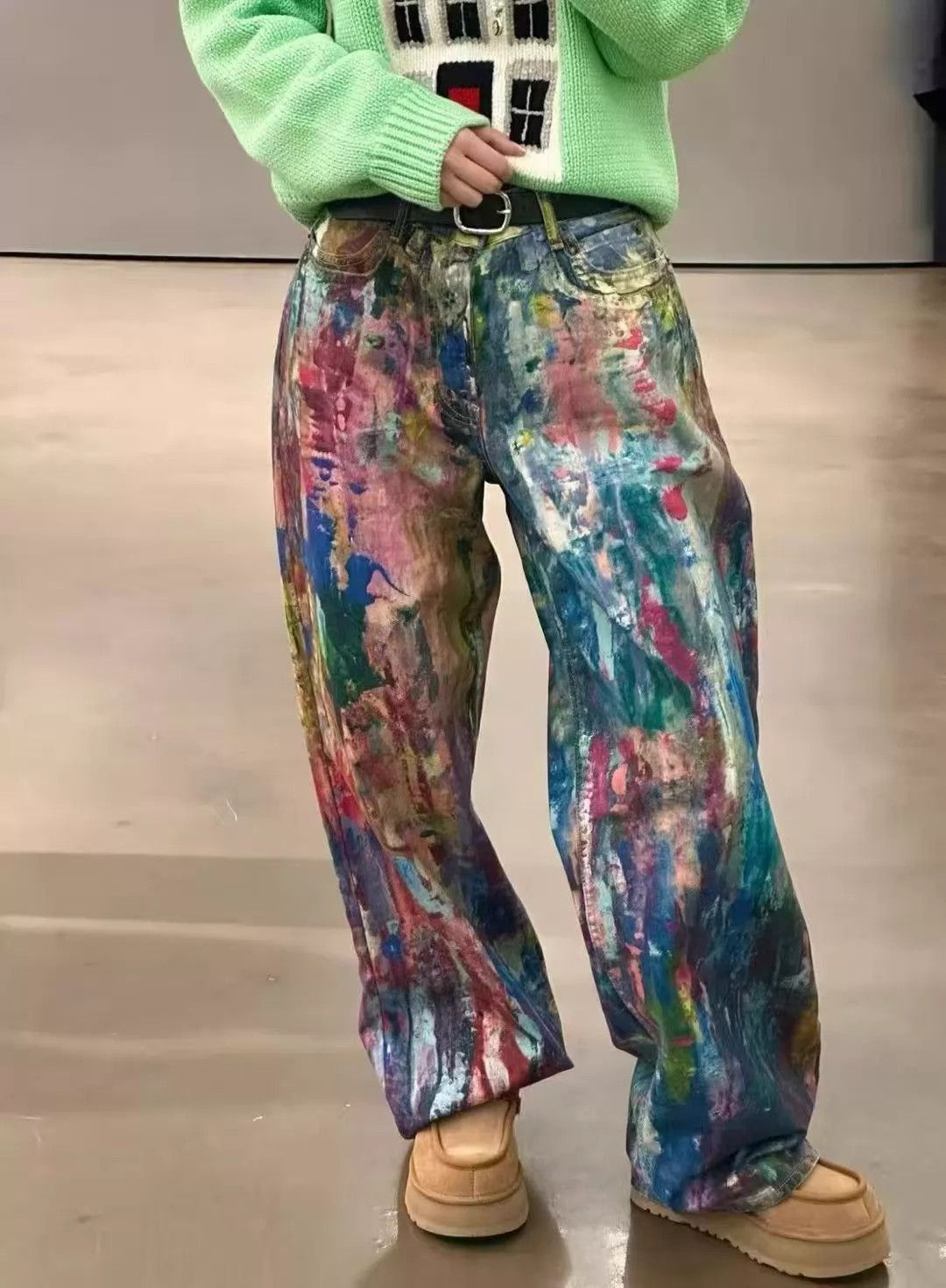 Acne Studios Multi Colored Denim Pants Size 34 Size US 34 / EU 50 - 9 Thumbnail