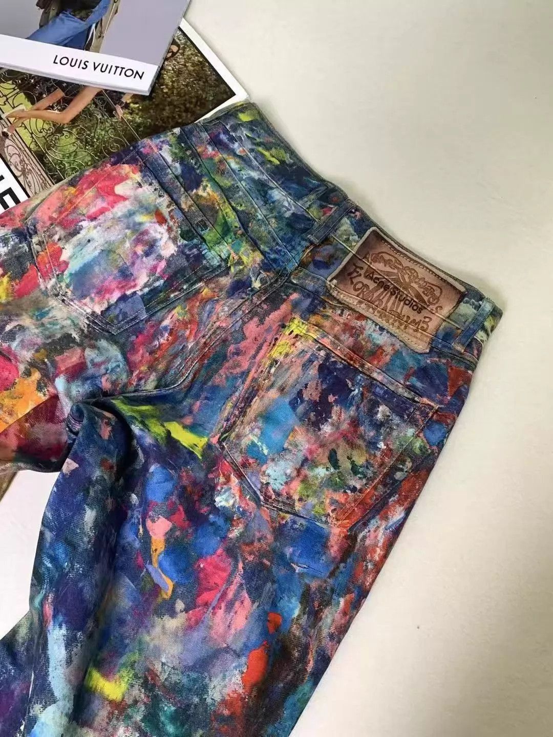 Acne Studios Multi Colored Denim Pants Size 34 Size US 34 / EU 50 - 5 Thumbnail