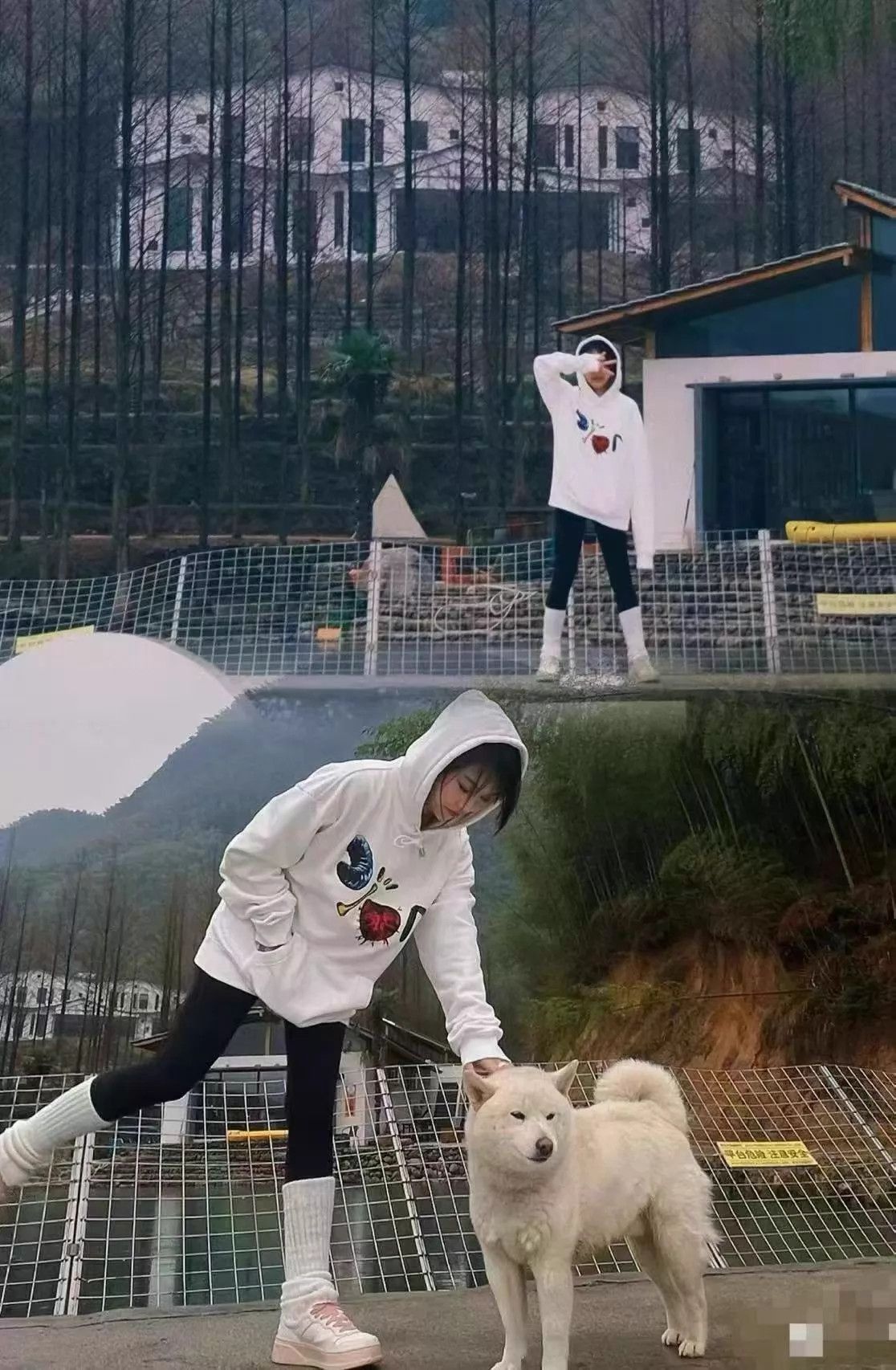 Dior White Graphic Print Hoodie with Drawstring (XS) Size US XS / EU 42 / 0 - 6 Thumbnail