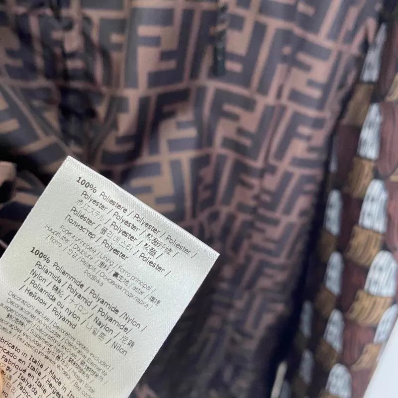 Fendi Brown XL Hooded Jacket with Monogram Pattern Size US XL / EU 56 / 4 - 4 Thumbnail