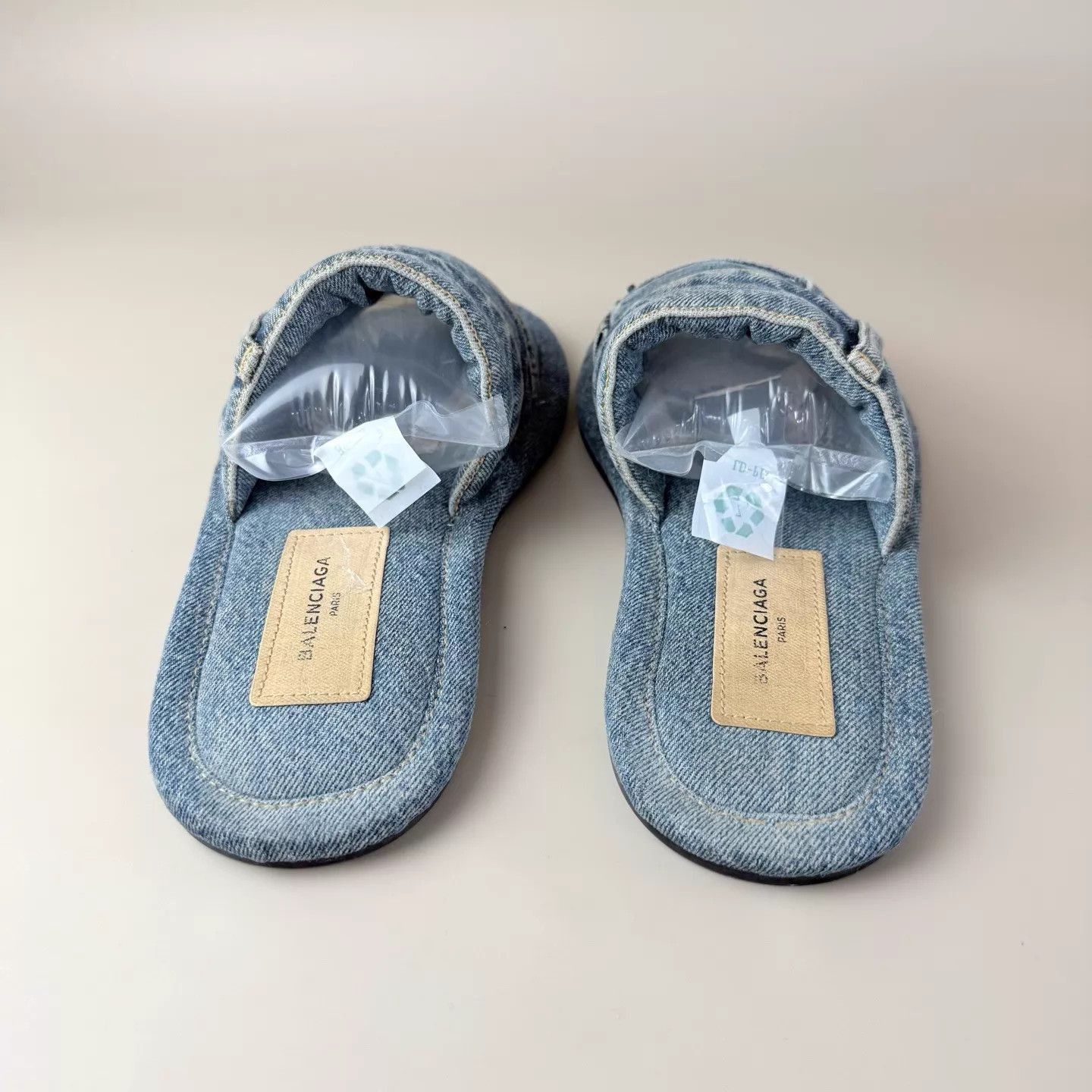 Balenciaga Blue Denim Slip-On Sandals Size 9 Size US 9 / EU 42 - 3 Thumbnail