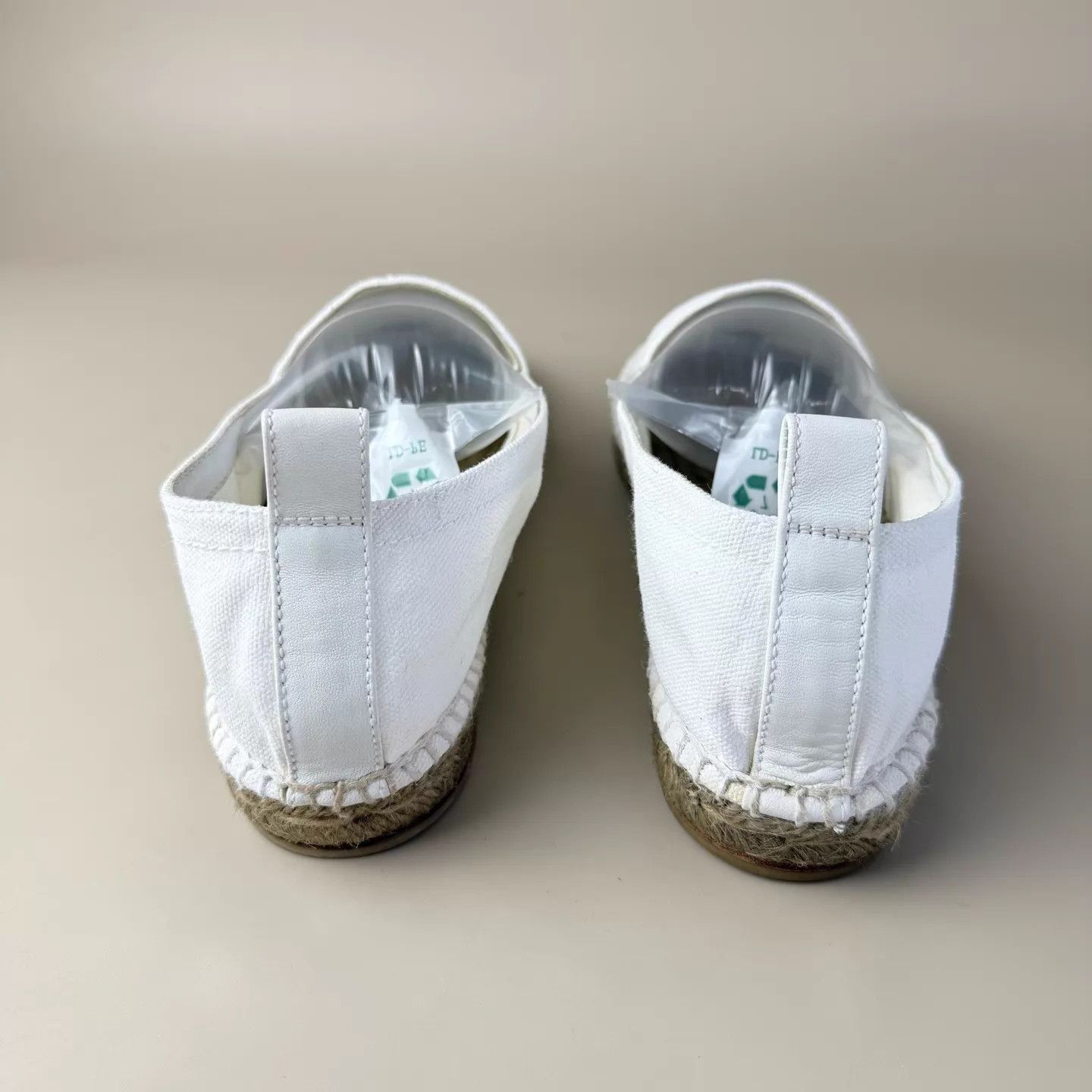 Hermes White Canvas Slip-On Espadrille Shoes Size US 8 / EU 41 - 3 Thumbnail
