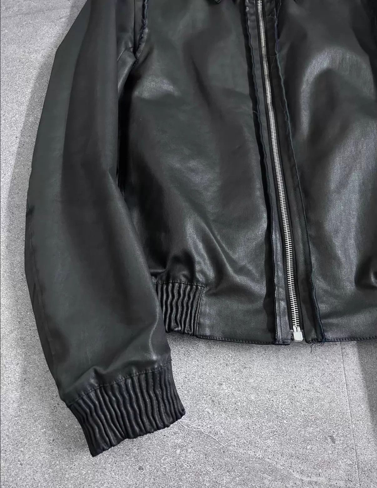 Dior Black Leather Jacket with Collar and Zipper Size US S / EU 44-46 / 1 - 3 Thumbnail