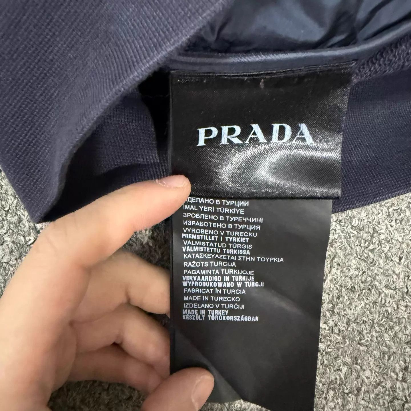Prada Blue Quilted Zip-Up Bomber Jacket Size US M / EU 48-50 / 2 - 4 Thumbnail