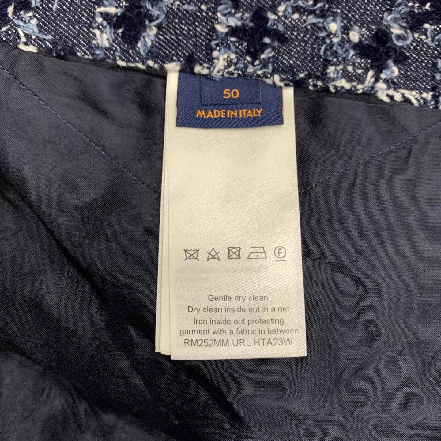 Louis Vuitton Blue Patterned Hoodie with Drawstring - Size M Size US M / EU 48-50 / 2 - 7 Thumbnail