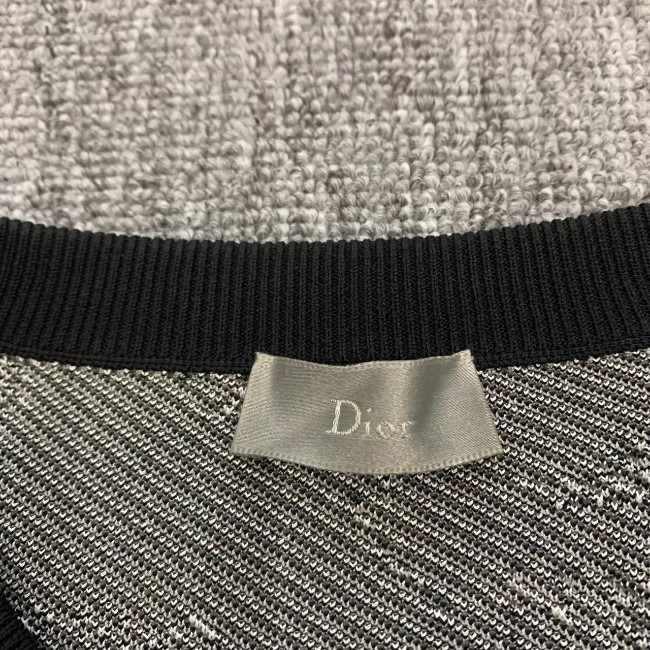 Dior Black Printed Long Sleeve Sweater Size US L / EU 52-54 / 3 - 4 Thumbnail