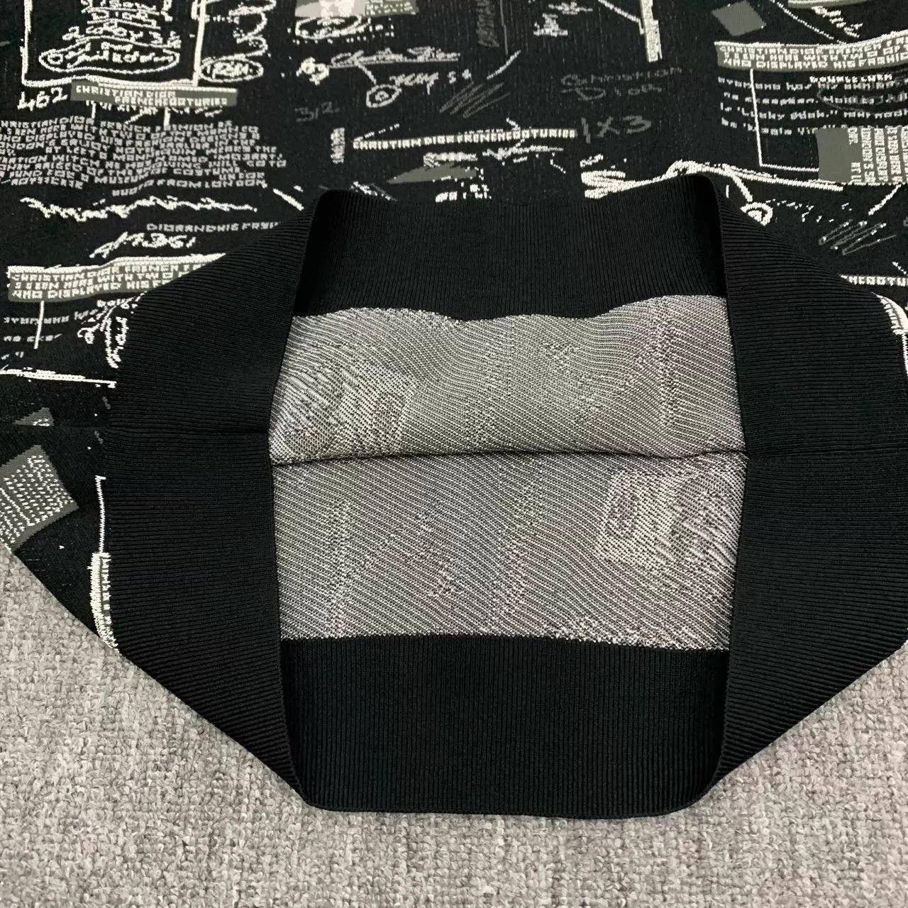 Dior Black Printed Long Sleeve Sweater Size US L / EU 52-54 / 3 - 8 Thumbnail