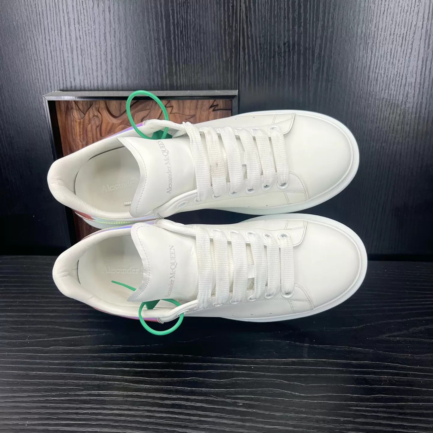 Alexander McQueen White Low-Top Sneakers with Thick Sole Size US 8.5 / EU 41-42 - 6 Thumbnail