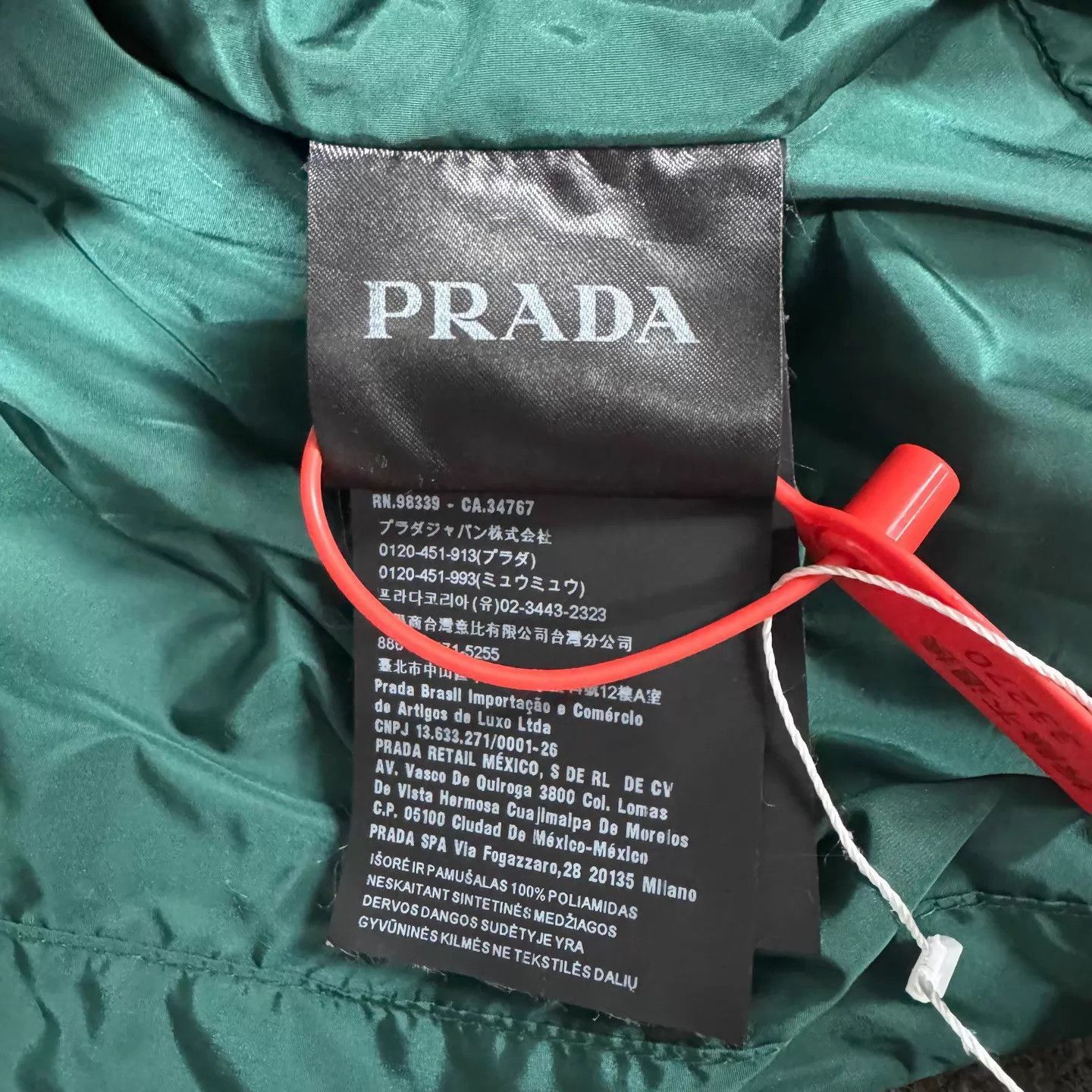 Prada Green Hooded Lightweight Jacket Size M Size US M / EU 48-50 / 2 - 8 Thumbnail